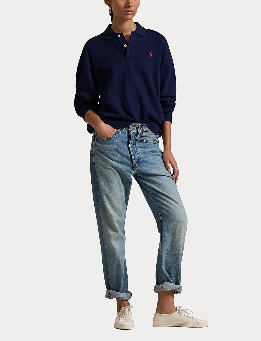 Polo Ralph Lauren - Polo-Collar Fleece Pullover - polos - cruise navy - 4