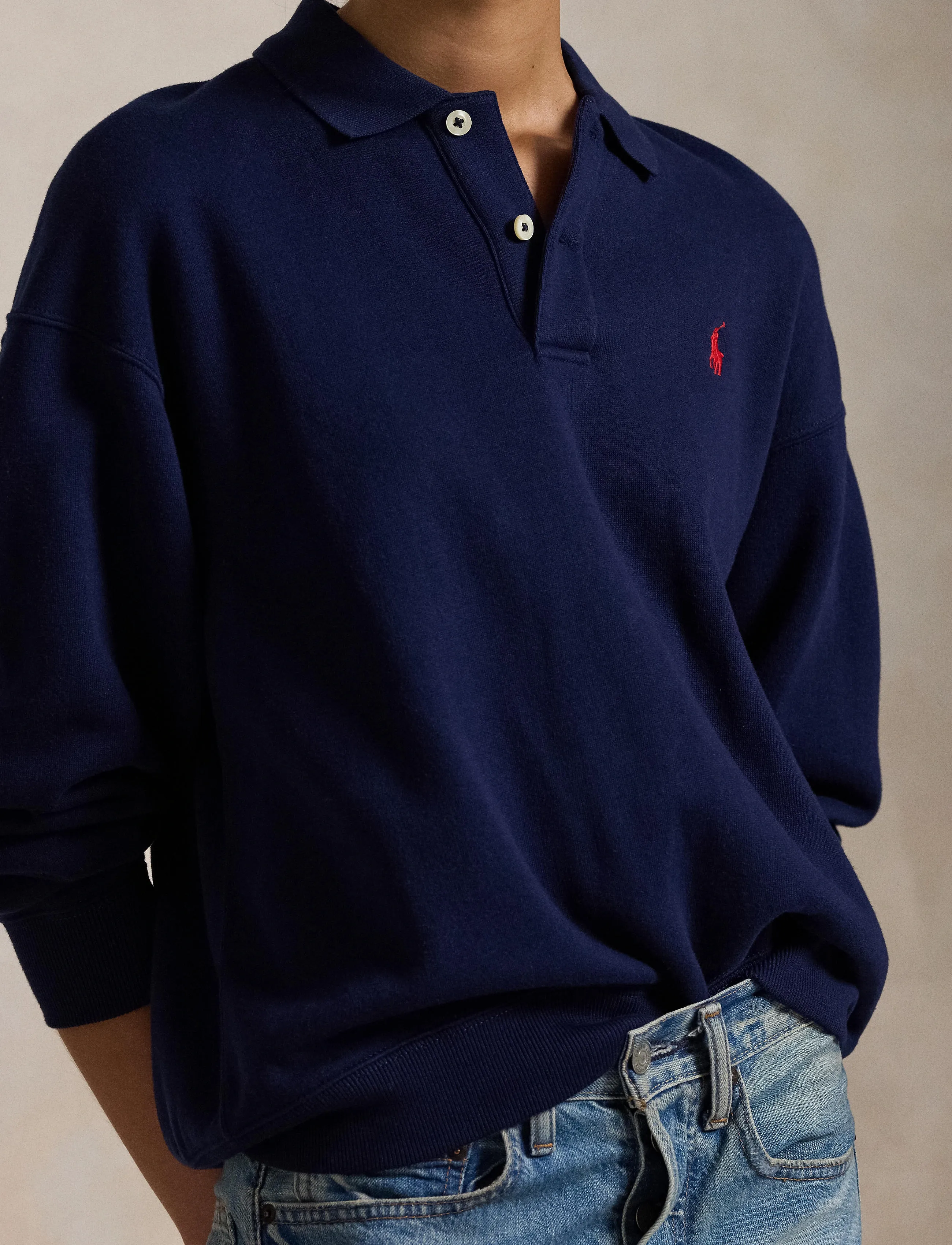 Polo Ralph Lauren Polo-Collar Fleece Pullover blusar dam – bild 7