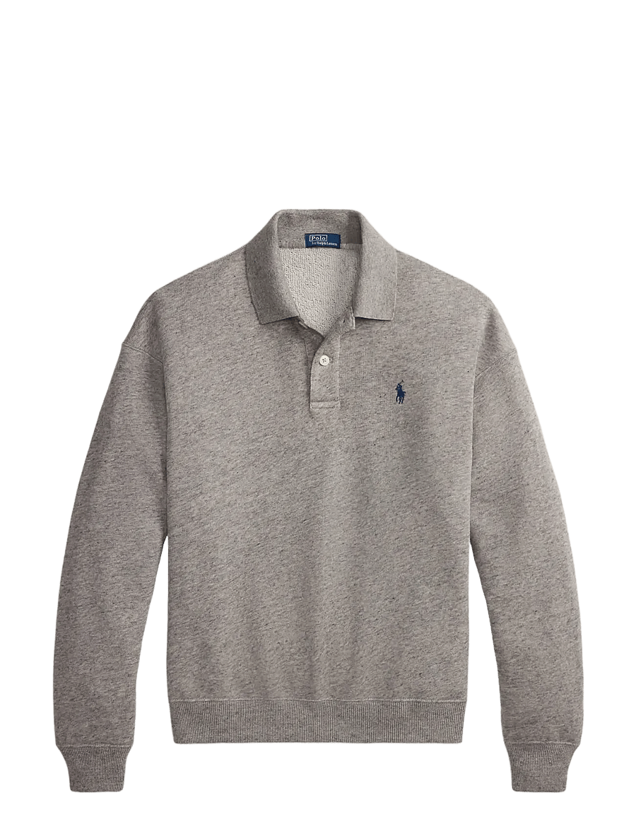 Polo Ralph Lauren - Polo-Collar Fleece Pullover - polos - dark vintage heat - 1