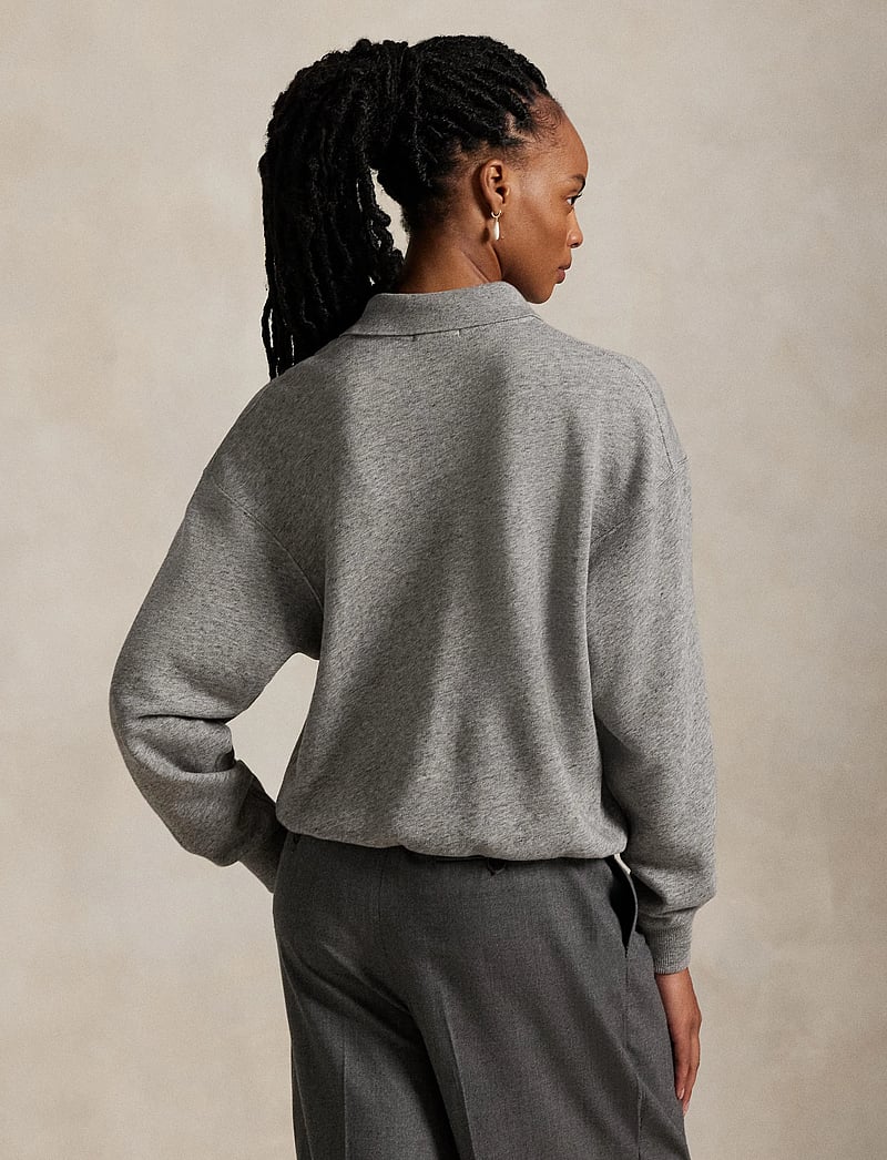 Polo Ralph Lauren - Polo-Collar Fleece Pullover - langärmlige tops - dark vintage heat - 2