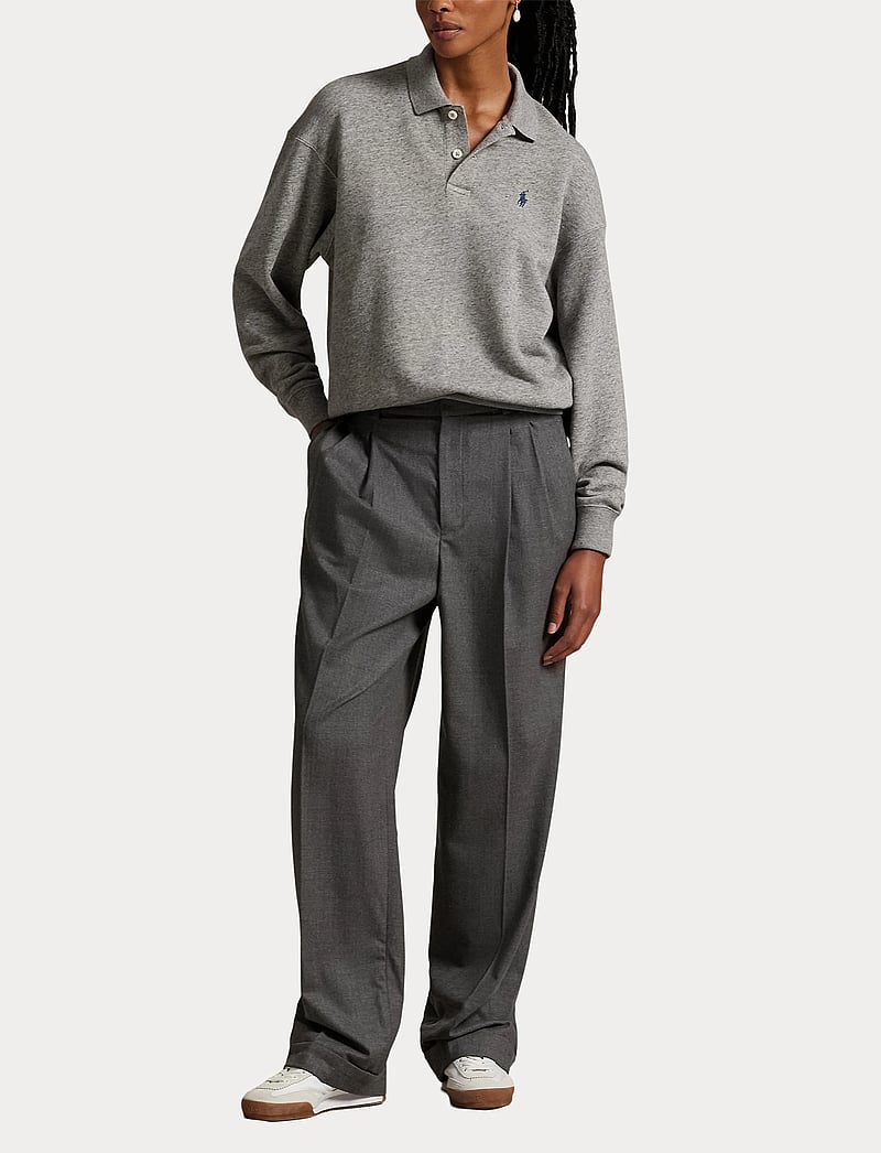 Polo Ralph Lauren - Polo-Collar Fleece Pullover - langärmlige tops - dark vintage heat - 4