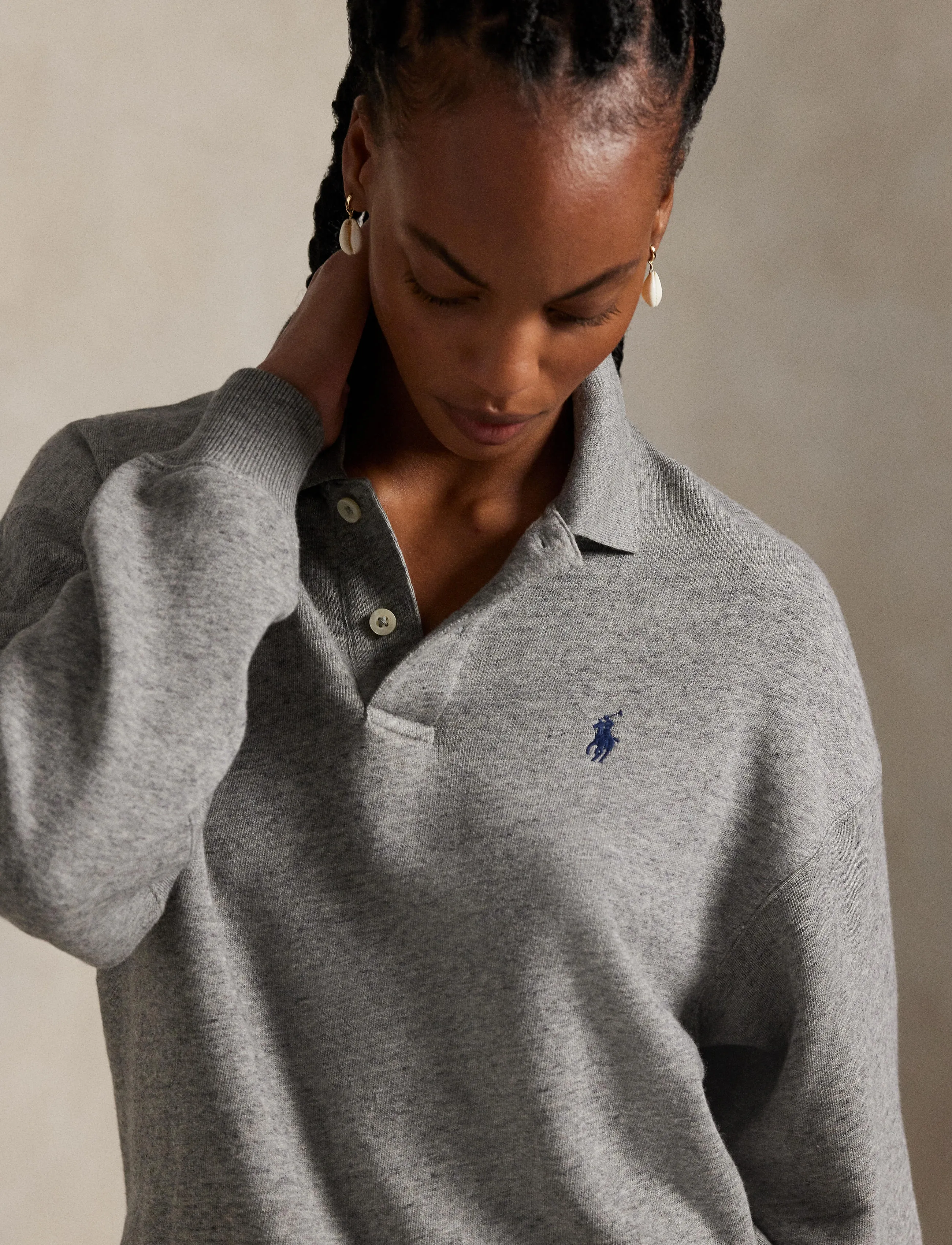 Polo Ralph Lauren Polo-Collar Fleece Pullover blusar dam – bild 7