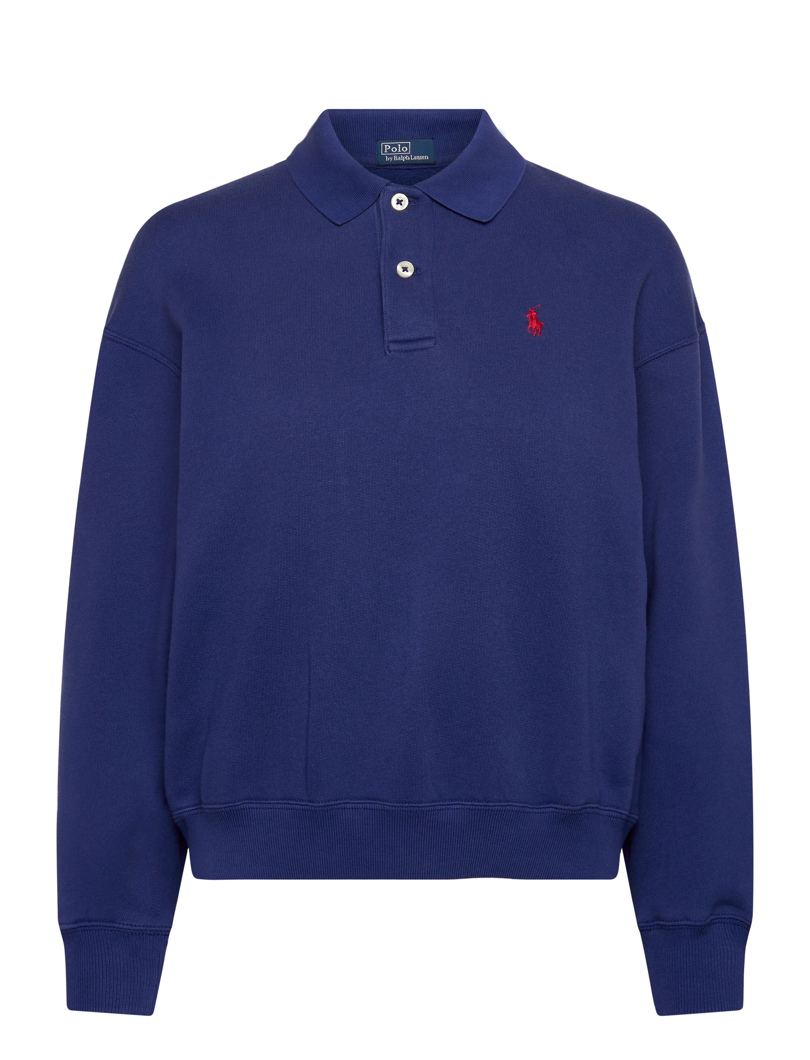 Polo Ralph Lauren Polo-Collar Fleece Pullover - Kläder - HERITAGE ROYAL / navy