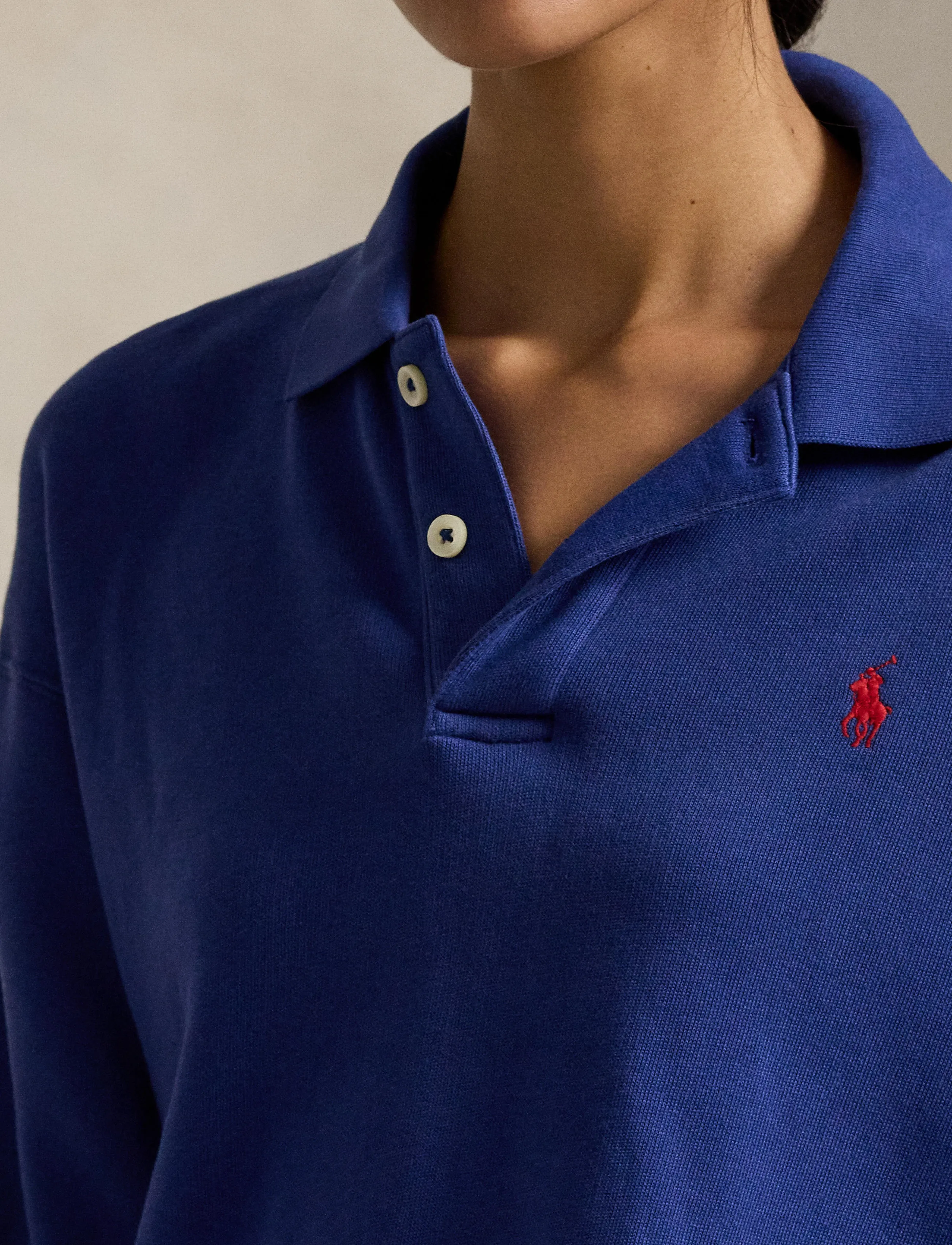 Polo Ralph Lauren - Polo-Collar Fleece Pullover - poloskjorter - heritage royal - 3