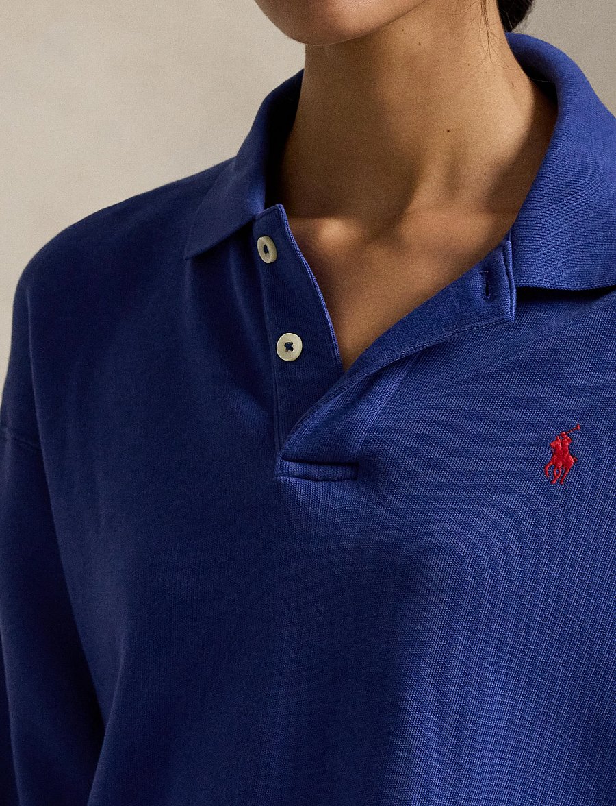 Polo Ralph Lauren - Polo-Collar Fleece Pullover - poloskjorter - heritage royal - 3