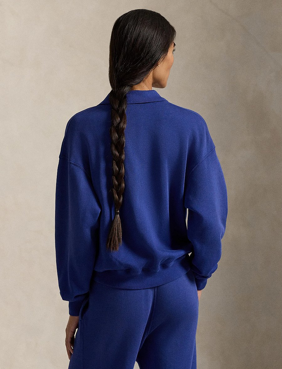Polo Ralph Lauren - Polo-Collar Fleece Pullover - poloskjorter - heritage royal - 4