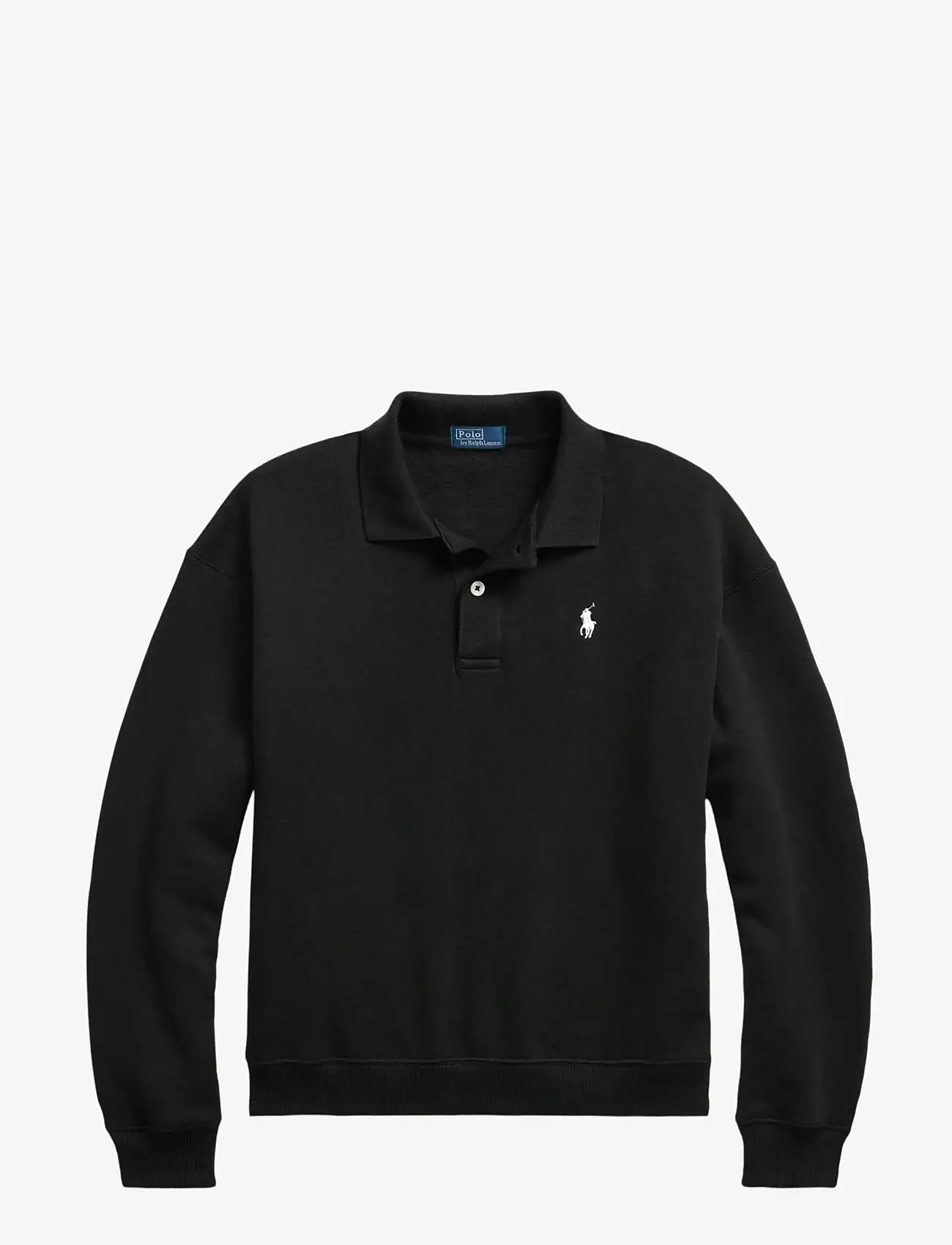 Polo Ralph Lauren - ARCTIC FLEECE-LSL-SWS - polos - polo black - 1