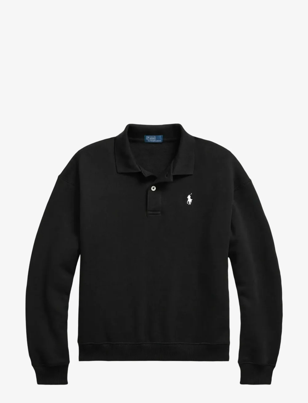 Polo Ralph Lauren - Polo-Collar Fleece Pullover - poloskjorter - polo black - 1