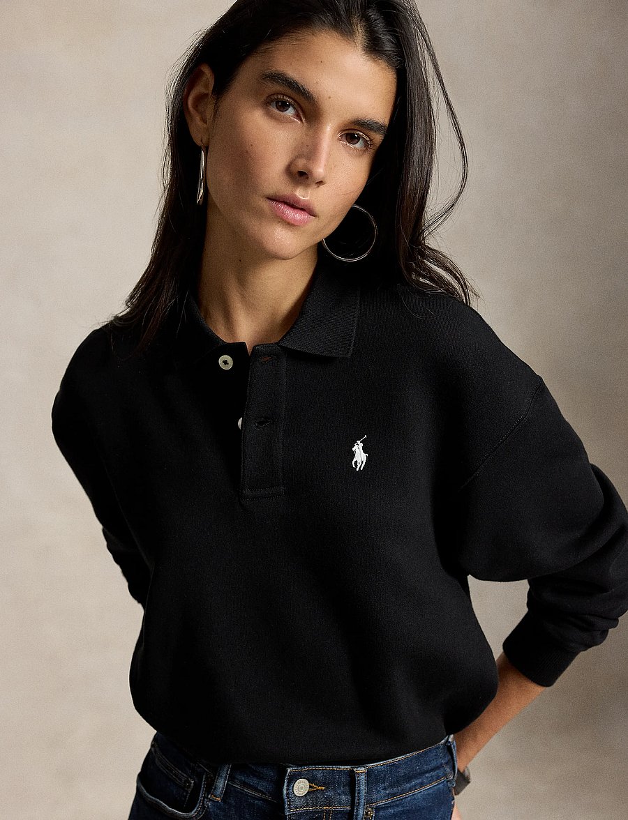 Polo Ralph Lauren - Polo-Collar Fleece Pullover - polos - polo black - 4