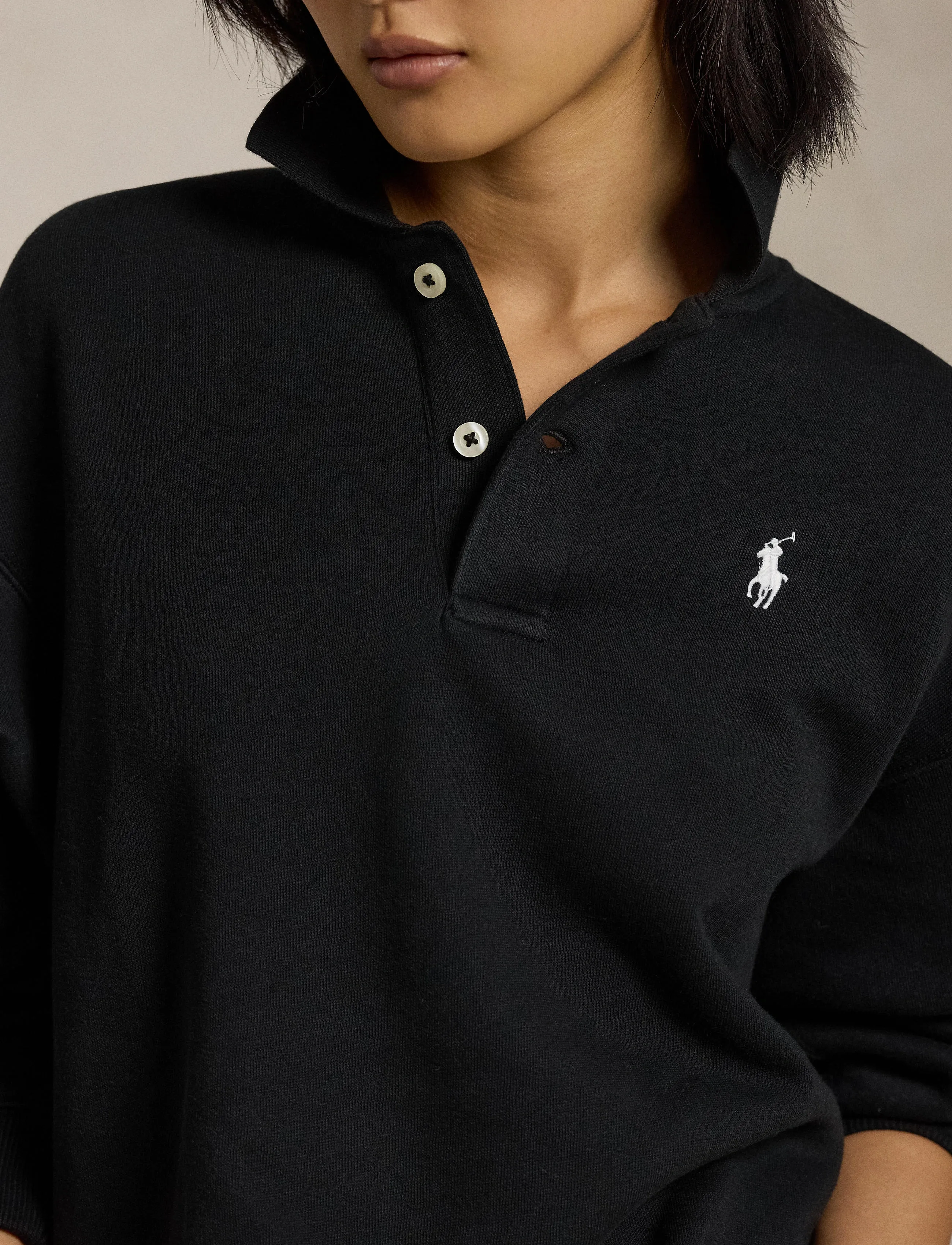 Polo Ralph Lauren Polo-collar Fleece Pullover (PRW211947966