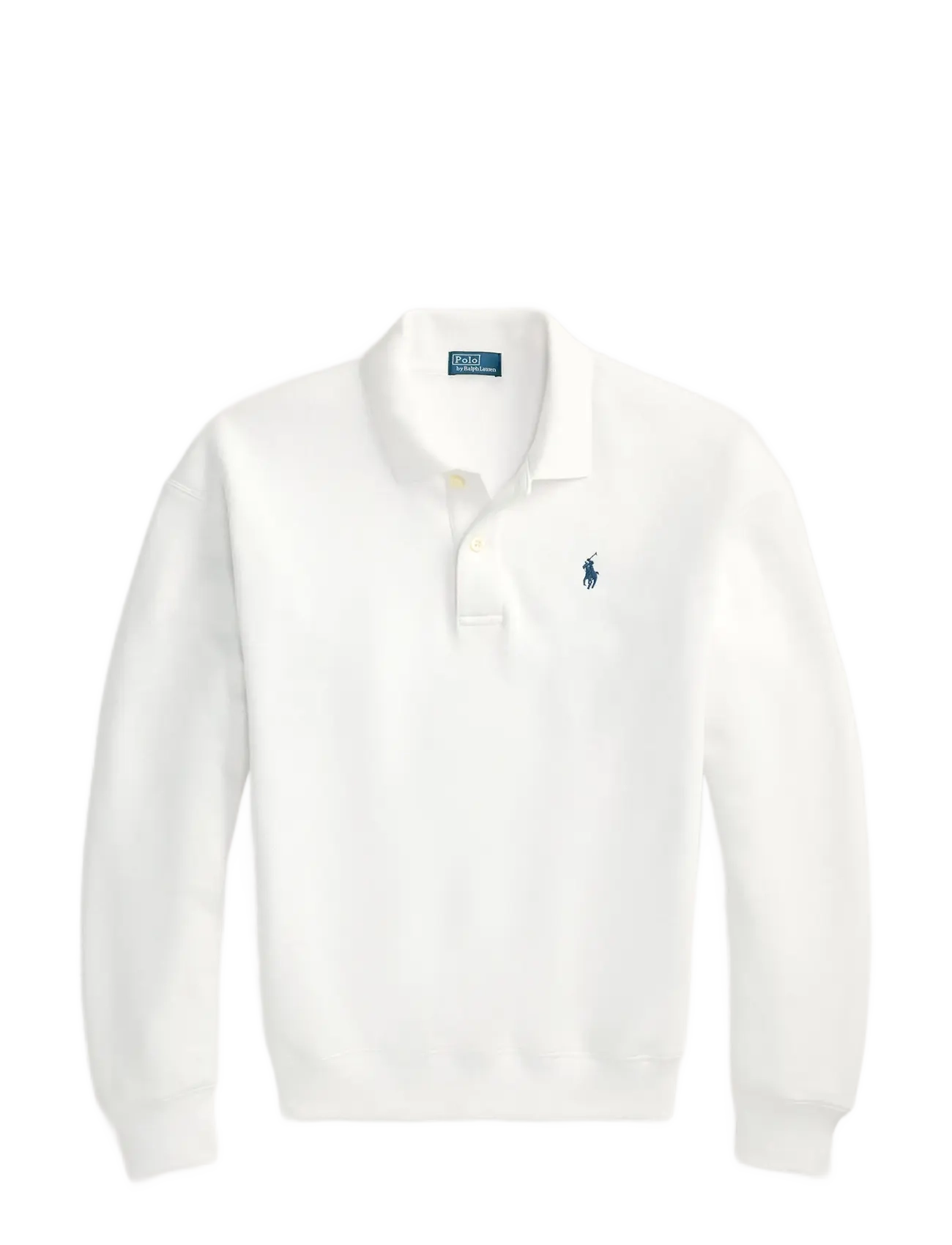 Polo Ralph Lauren Polo-Collar Fleece Pullover - Polo Ralph Lauren - WHITE / white