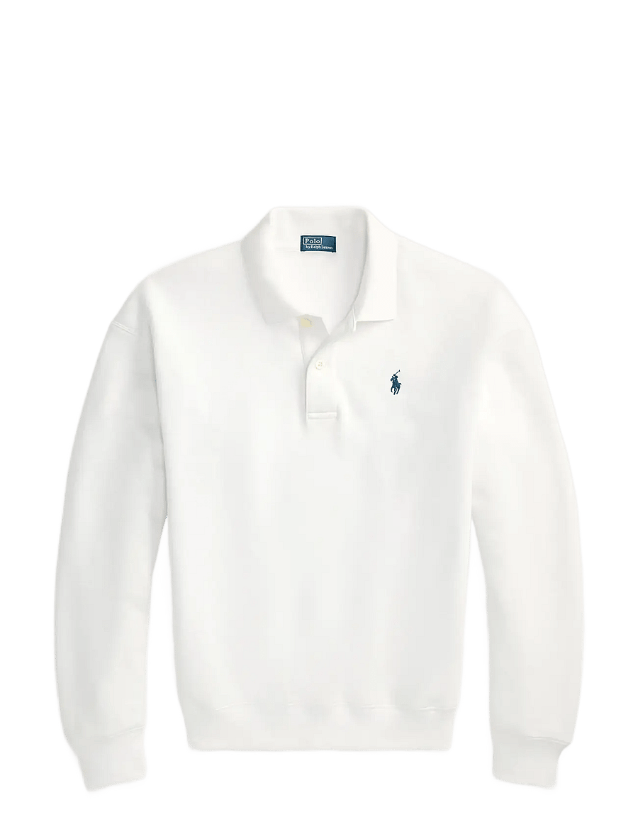 Polo Ralph Lauren - Polo-Collar Fleece Pullover - poloskjorter - white - 1