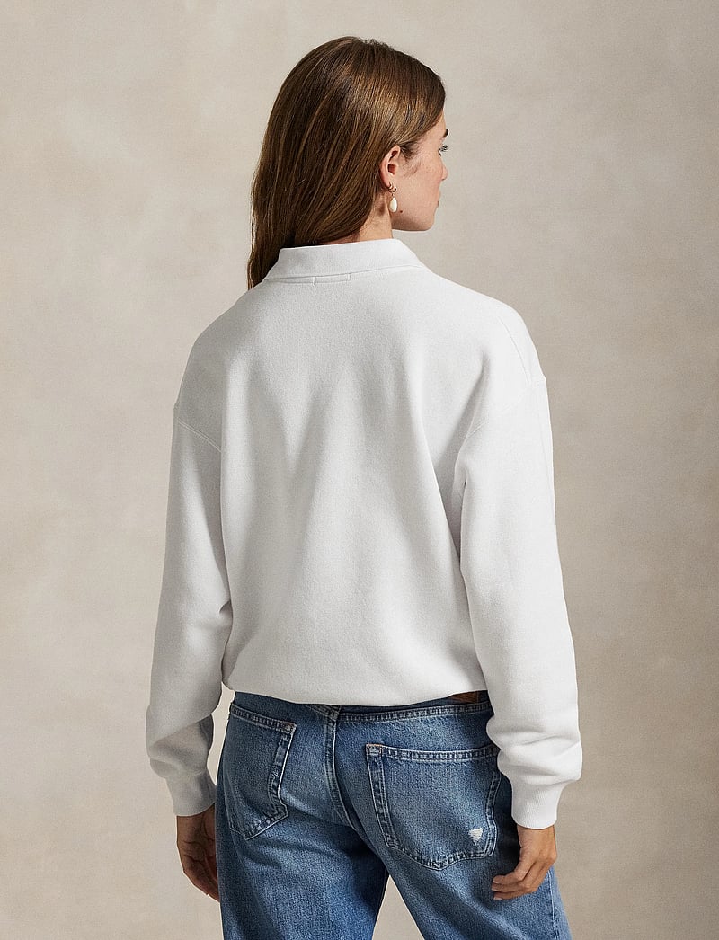 Polo Ralph Lauren - Polo-Collar Fleece Pullover - poloskjorter - white - 2