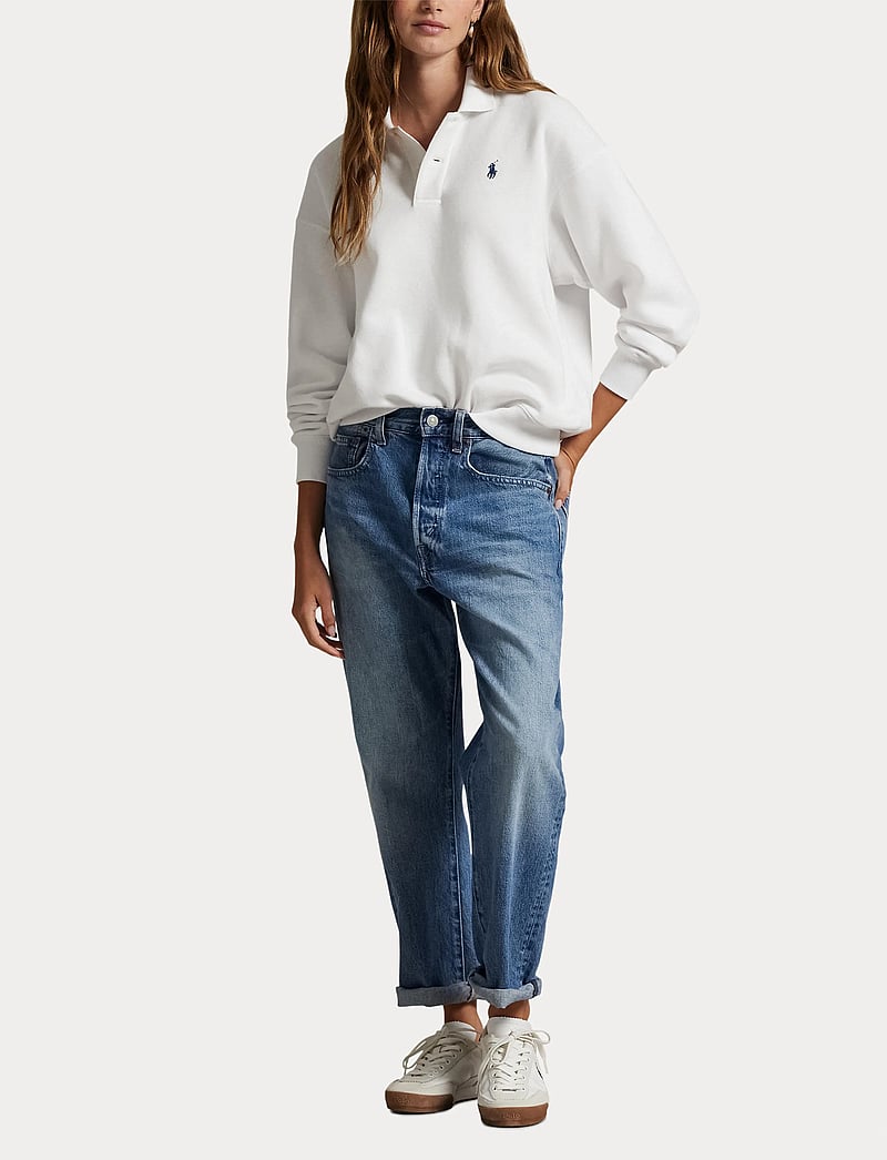 Polo Ralph Lauren - Polo-Collar Fleece Pullover - poloskjorter - white - 4