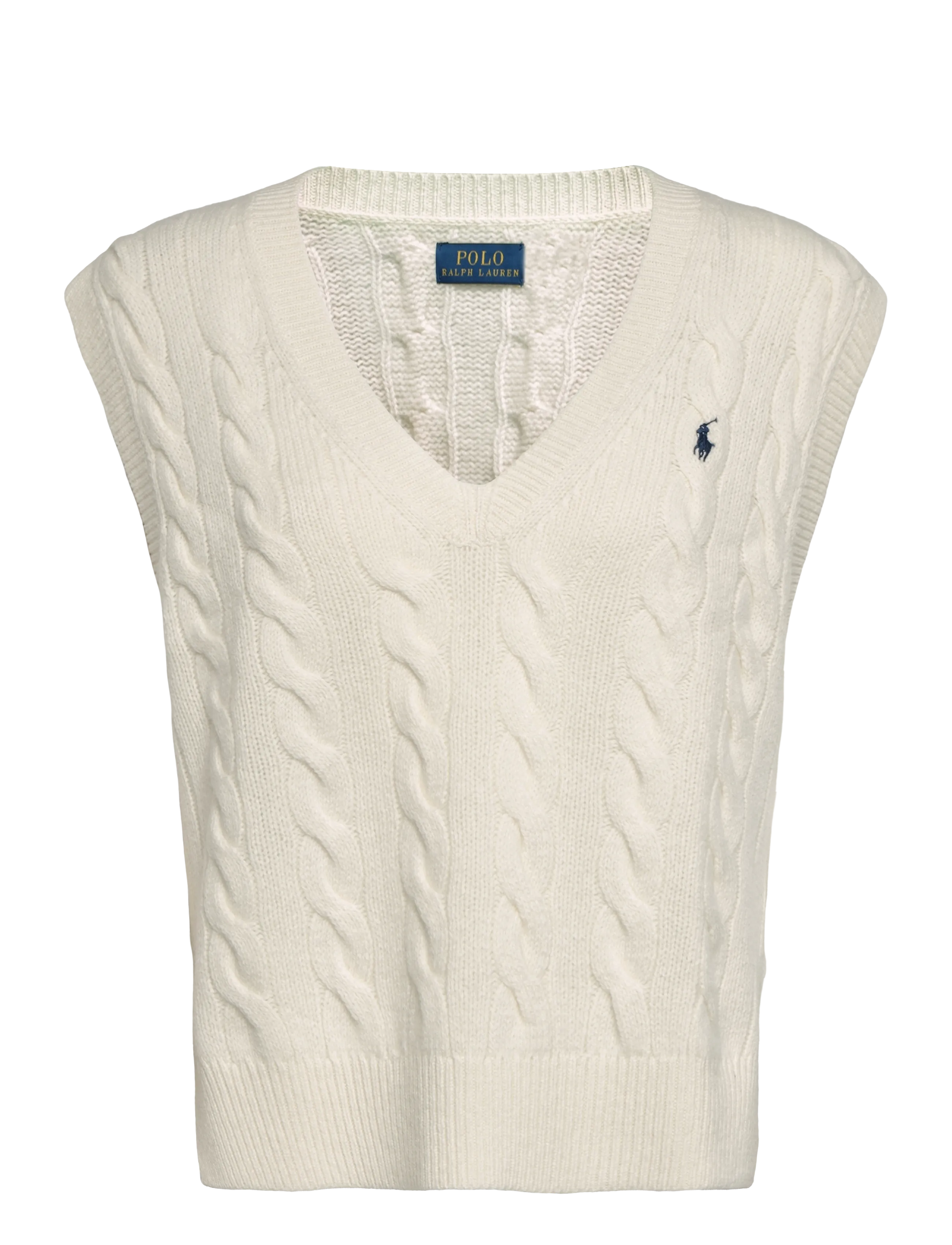 Polo Ralph Lauren 2/15 WOOL CASH RWS-SLS-PLO - Kläder - AUTHENTIC CREAM / cream