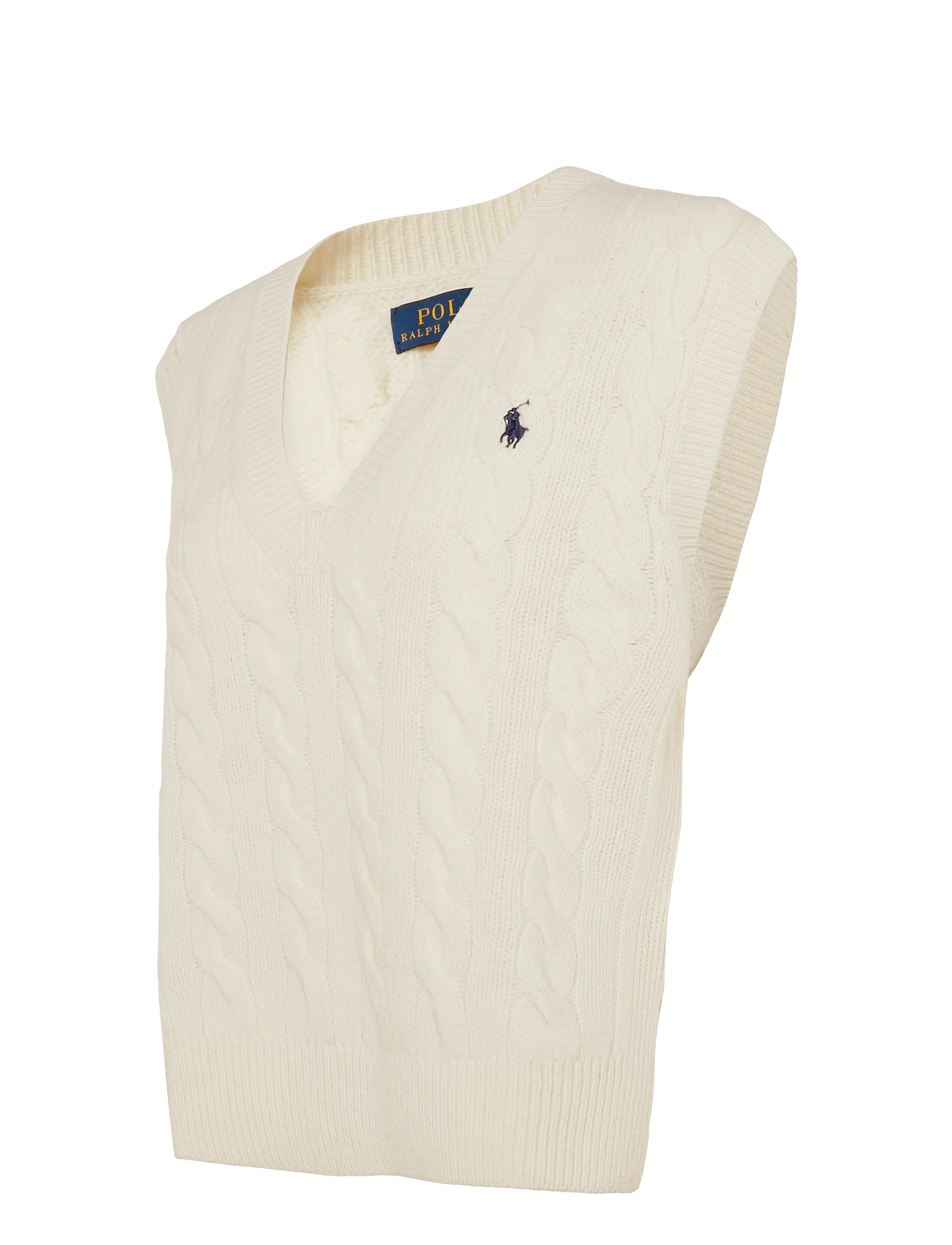 Polo Ralph Lauren - 2/15 WOOL CASH RWS-SLS-PLO - stickade västar - authentic cream - 2