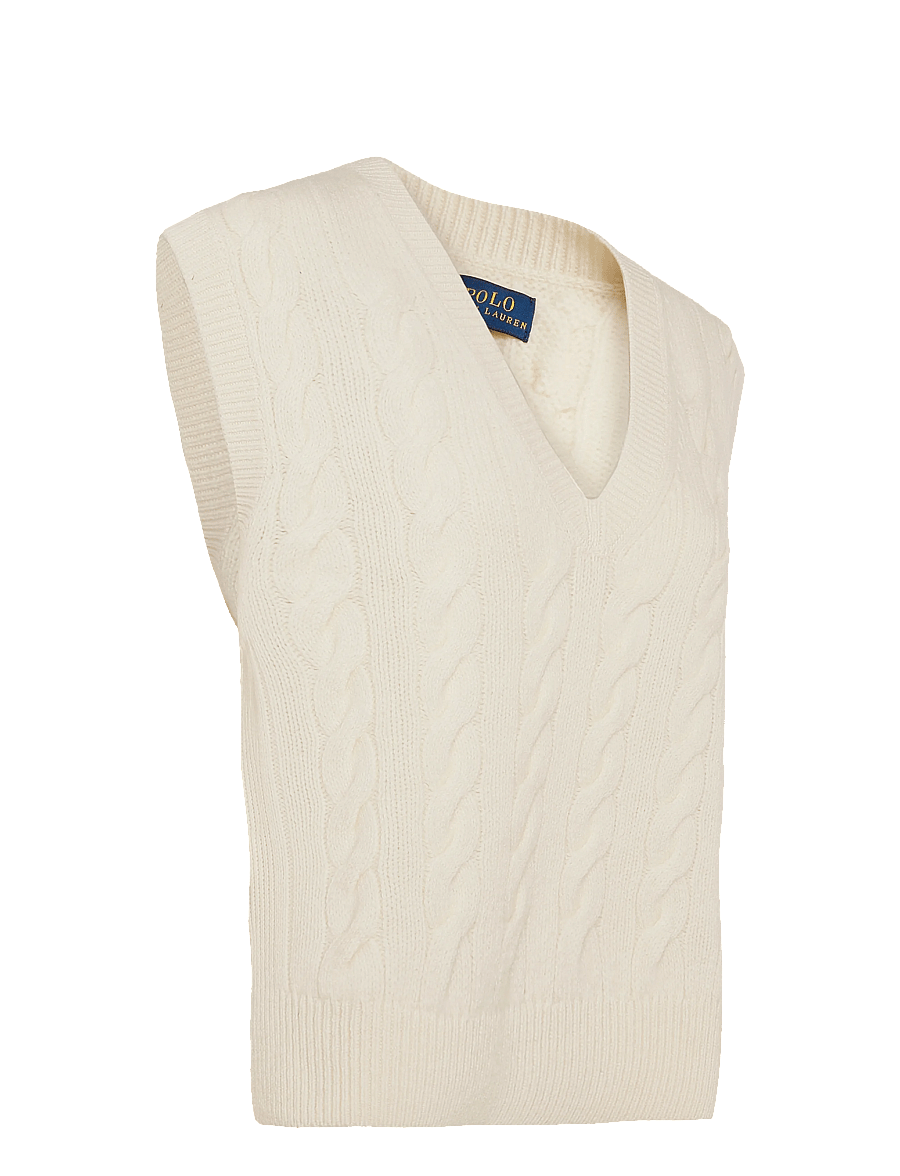 Polo Ralph Lauren - 2/15 WOOL CASH RWS-SLS-PLO - stickade västar - authentic cream - 3
