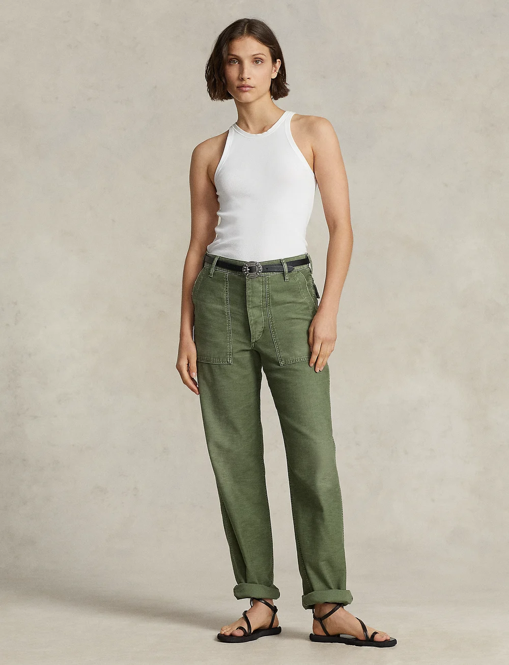 Polo Ralph Lauren - The Ricky Pant - cargo pants - olive - 0