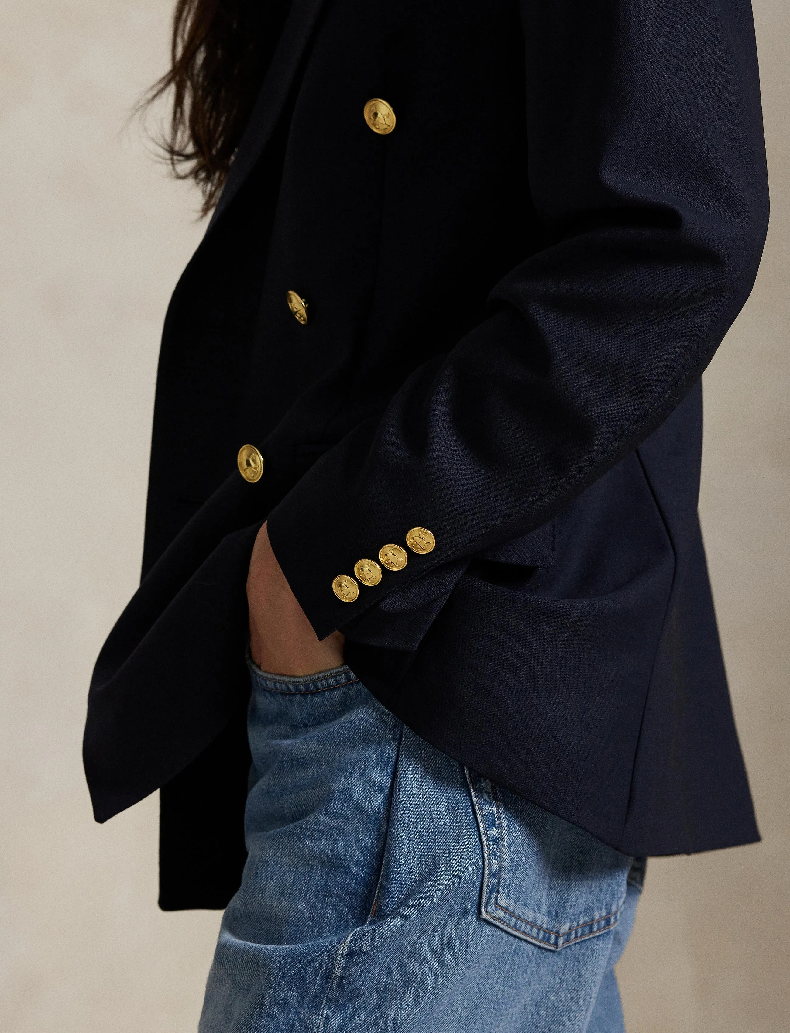 Polo Ralph Lauren - 2/74 STRTCH WL FILL-BLZ - kaherealised pintsakud - rl navy - 5