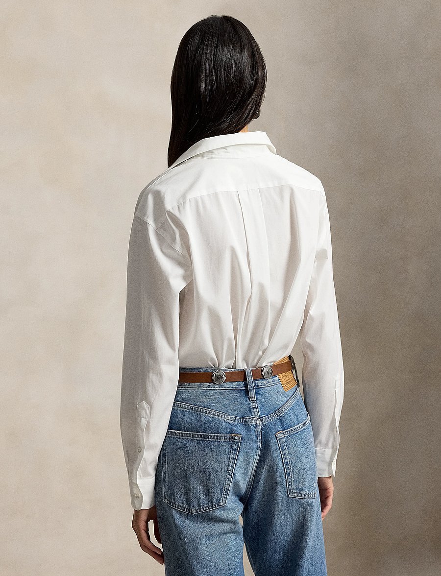 Polo Ralph Lauren - Relaxed Fit Cotton Shirt - langärmlige hemden - white - 2