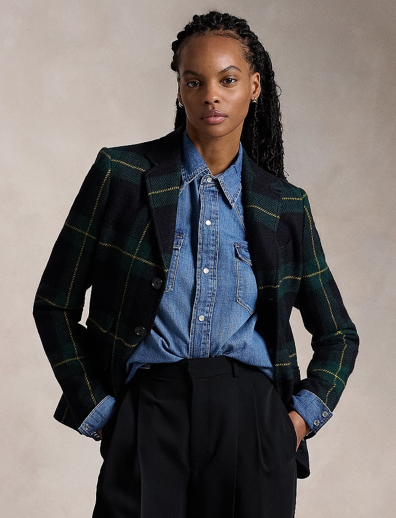 Plaid Blazer Ralph Lauren Women's Wool Blazers LAUREN RALPH