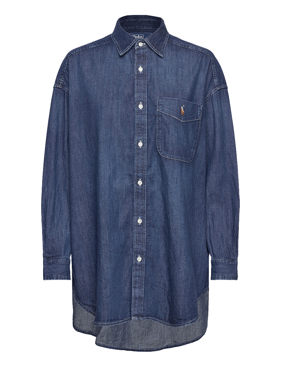 Polo Ralph Lauren - Oversize Fit Denim Shirt - teksasärgid - remy wash - 1