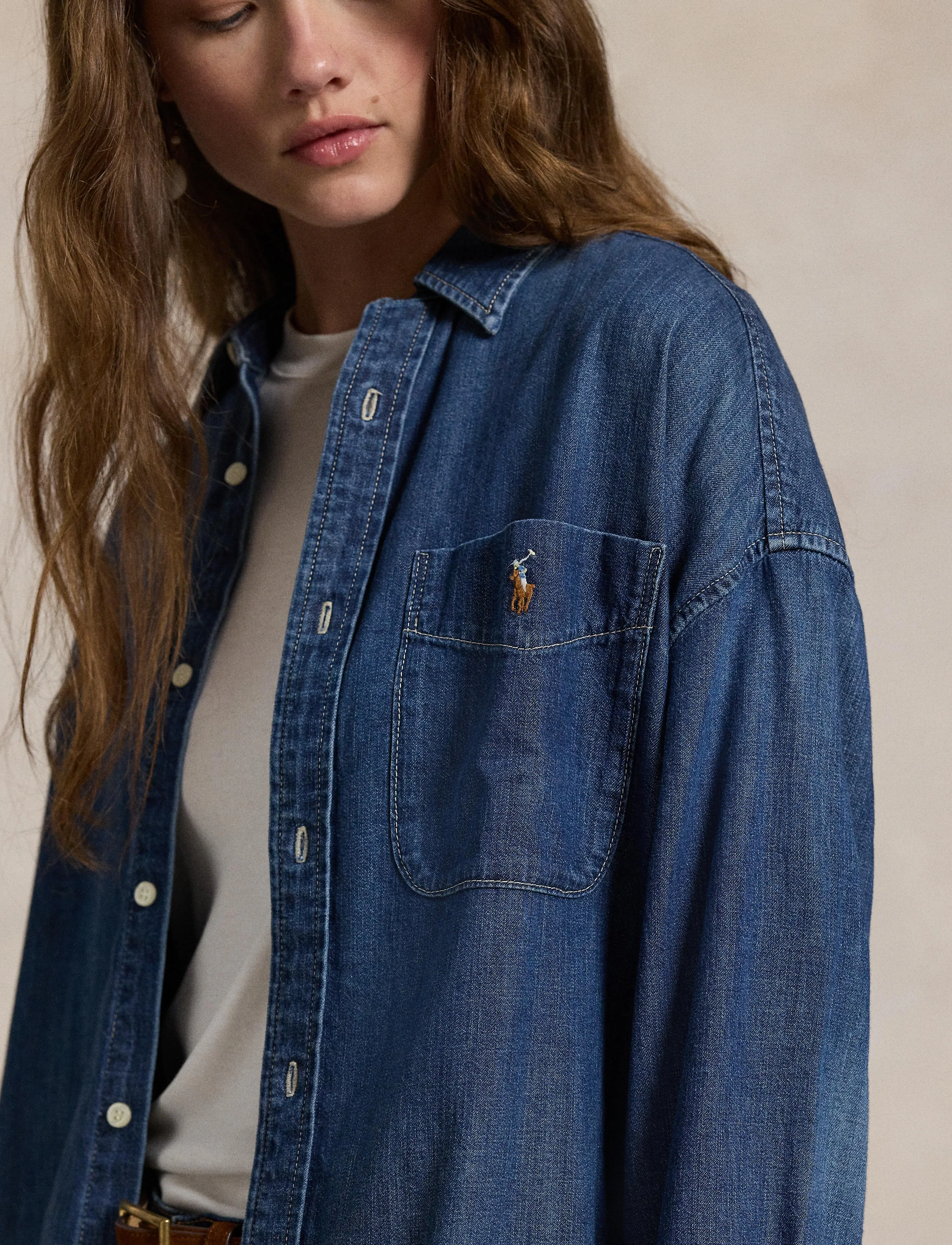 Polo Ralph Lauren - Oversize Fit Denim Shirt - jeanshemden - remy wash - 3