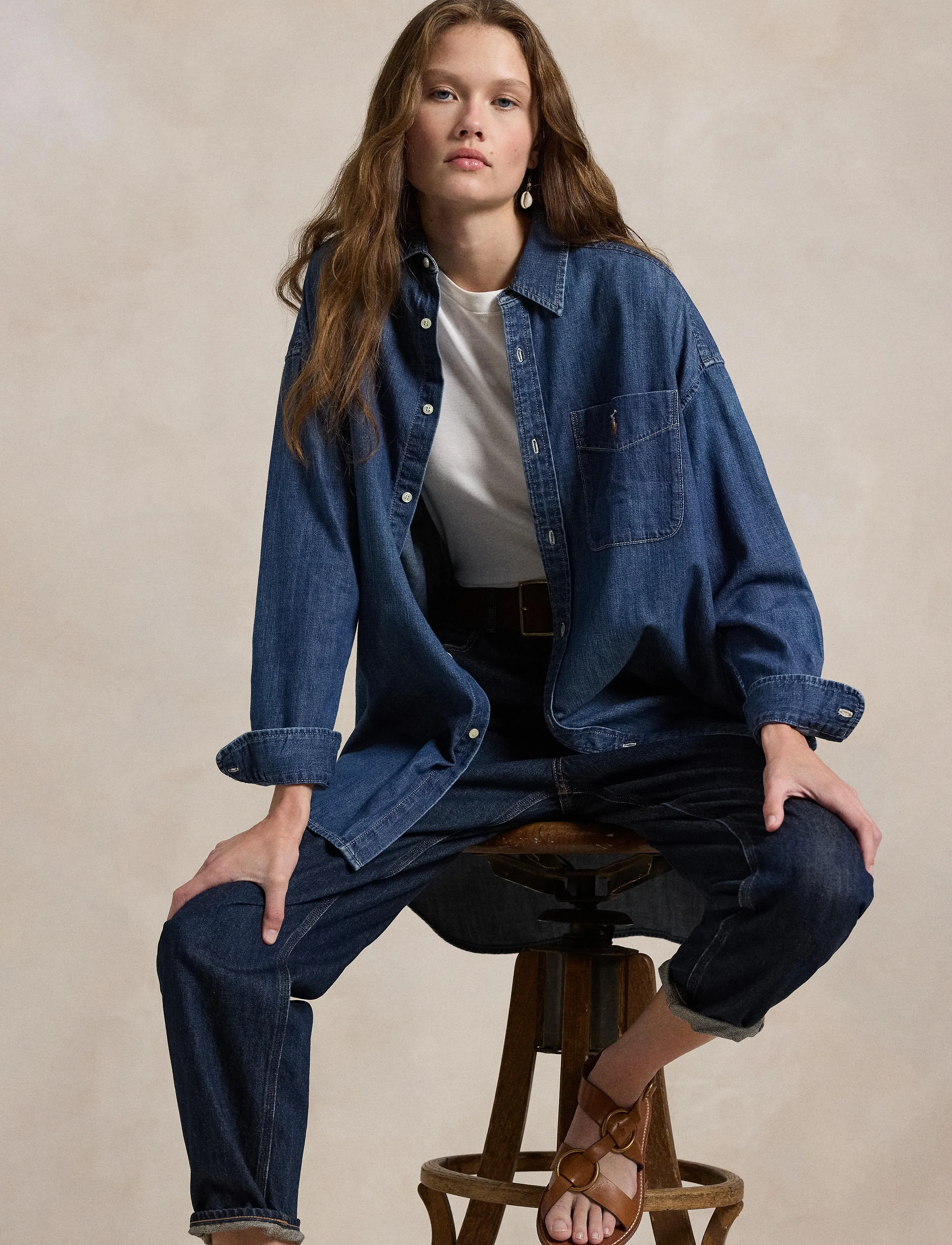 Polo Ralph Lauren - Oversize Fit Denim Shirt - jeanshemden - remy wash - 4