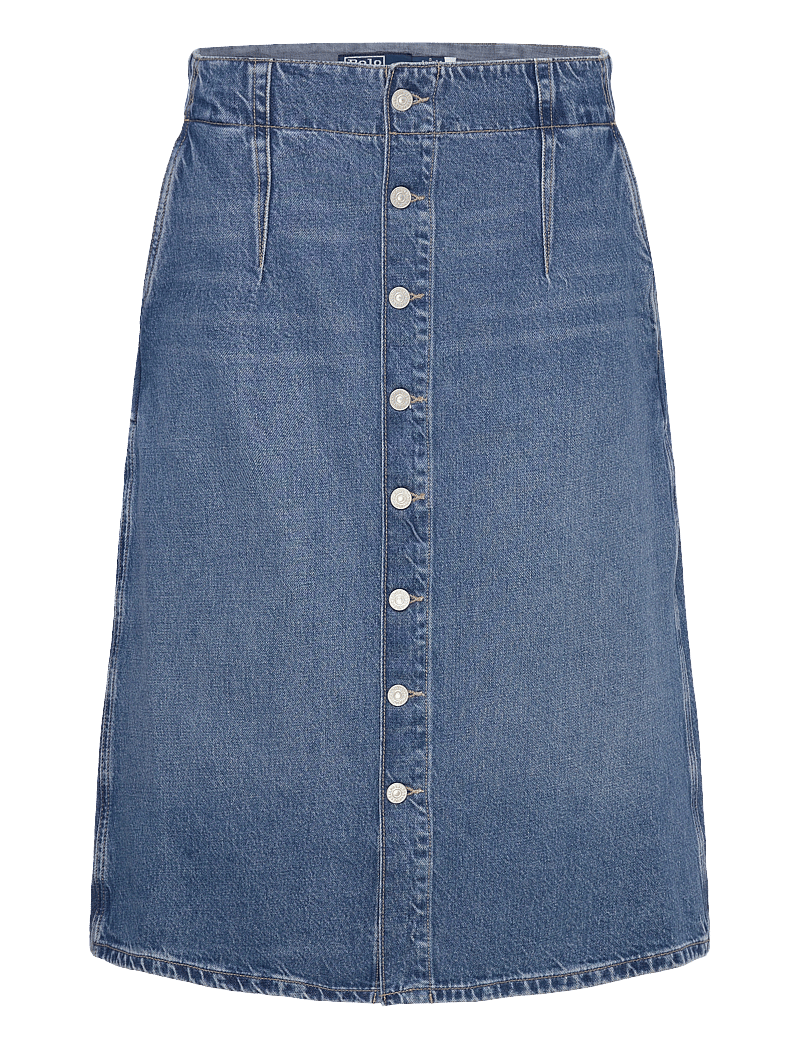 Lee MIDI SKIRT - Jeansrok - dark glamour/donkerblauw denim Lee MIDI SKIRT - Jeansrok - dark glamour/donkerblauw denim