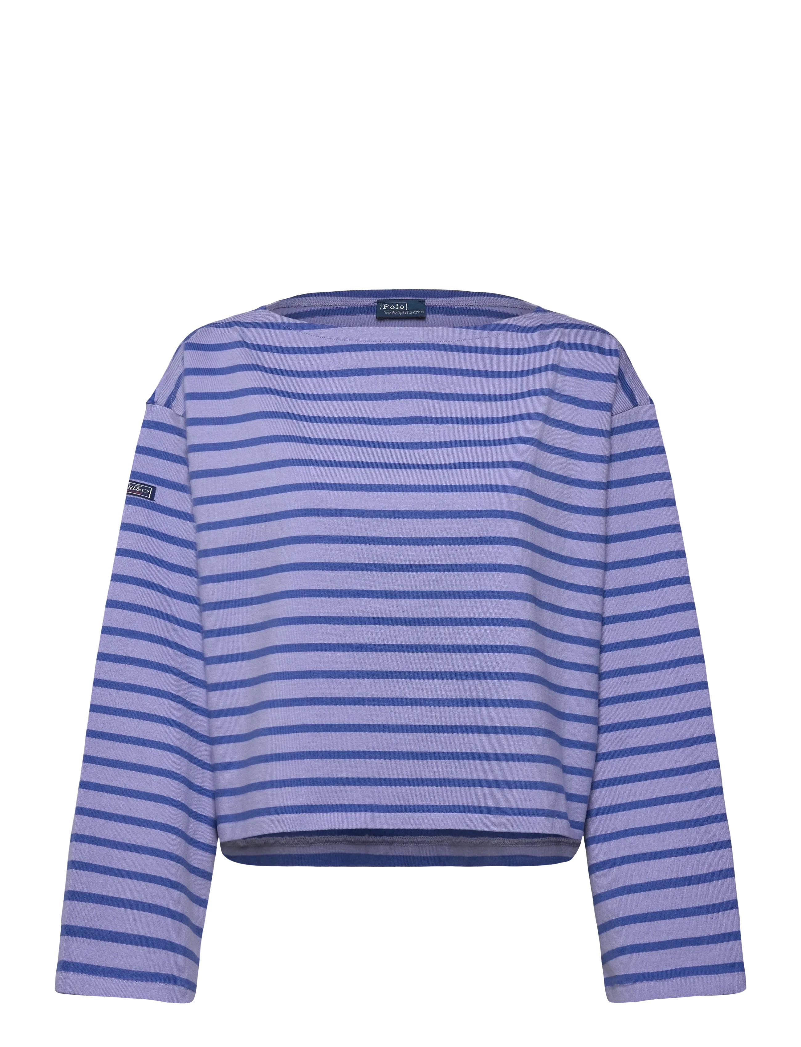Polo Ralph Lauren Striped Boatneck Mariner Tee - Kläder - EAST BLUE/LIBERTY / purple