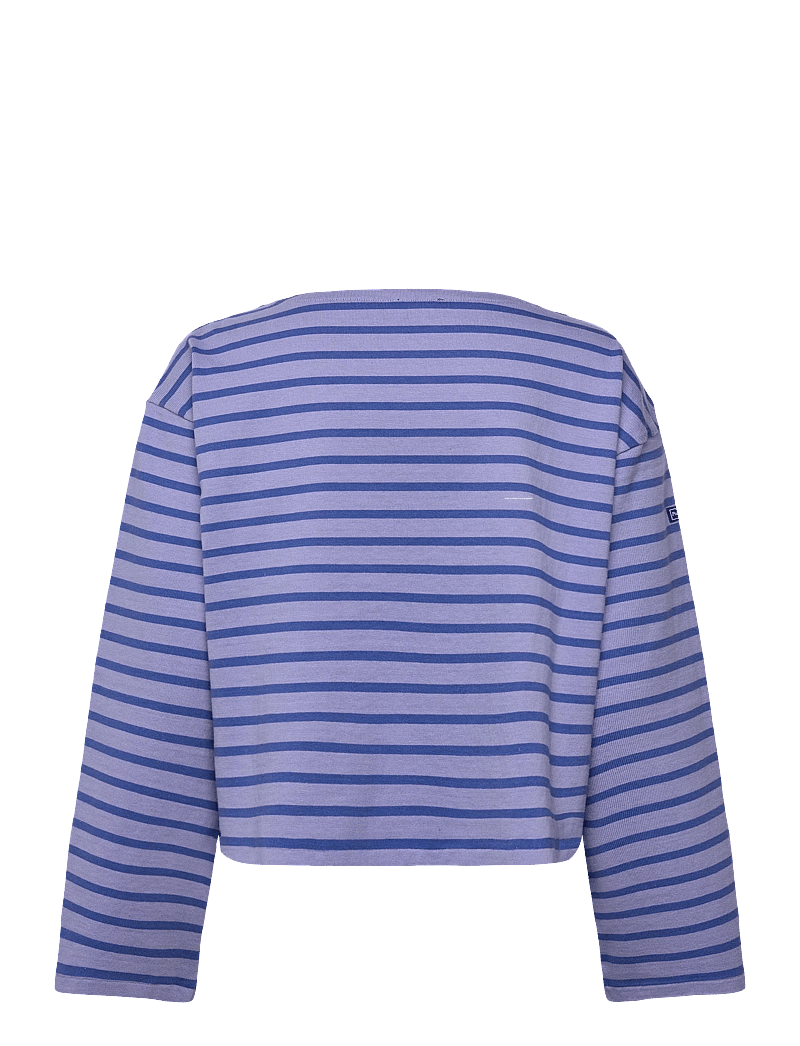 Polo Ralph Lauren - Striped Boatneck Mariner Tee - langärmlige tops - east blue/liberty - 1