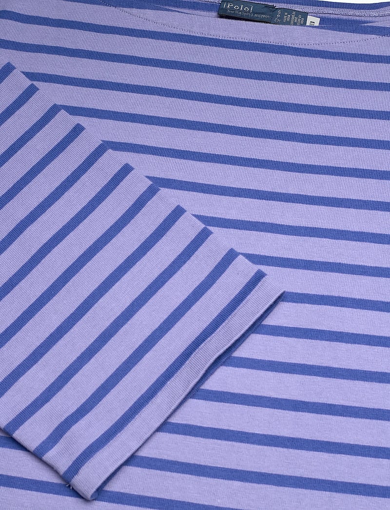 Polo Ralph Lauren - Striped Boatneck Mariner Tee - langärmlige tops - east blue/liberty - 2