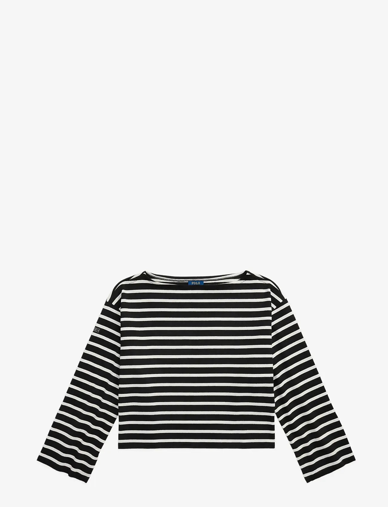 Polo Ralph Lauren - Striped Boatneck Mariner Tee - långärmade toppar - polo black/deckwa - 1
