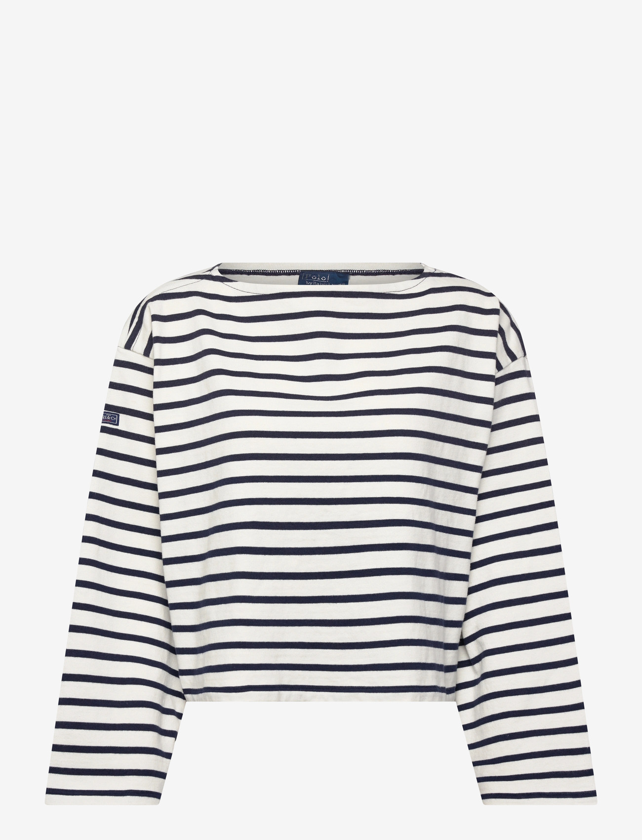 Polo Ralph Lauren - Striped Boatneck Mariner Tee - långärmade toppar - refined navy/deck - 0