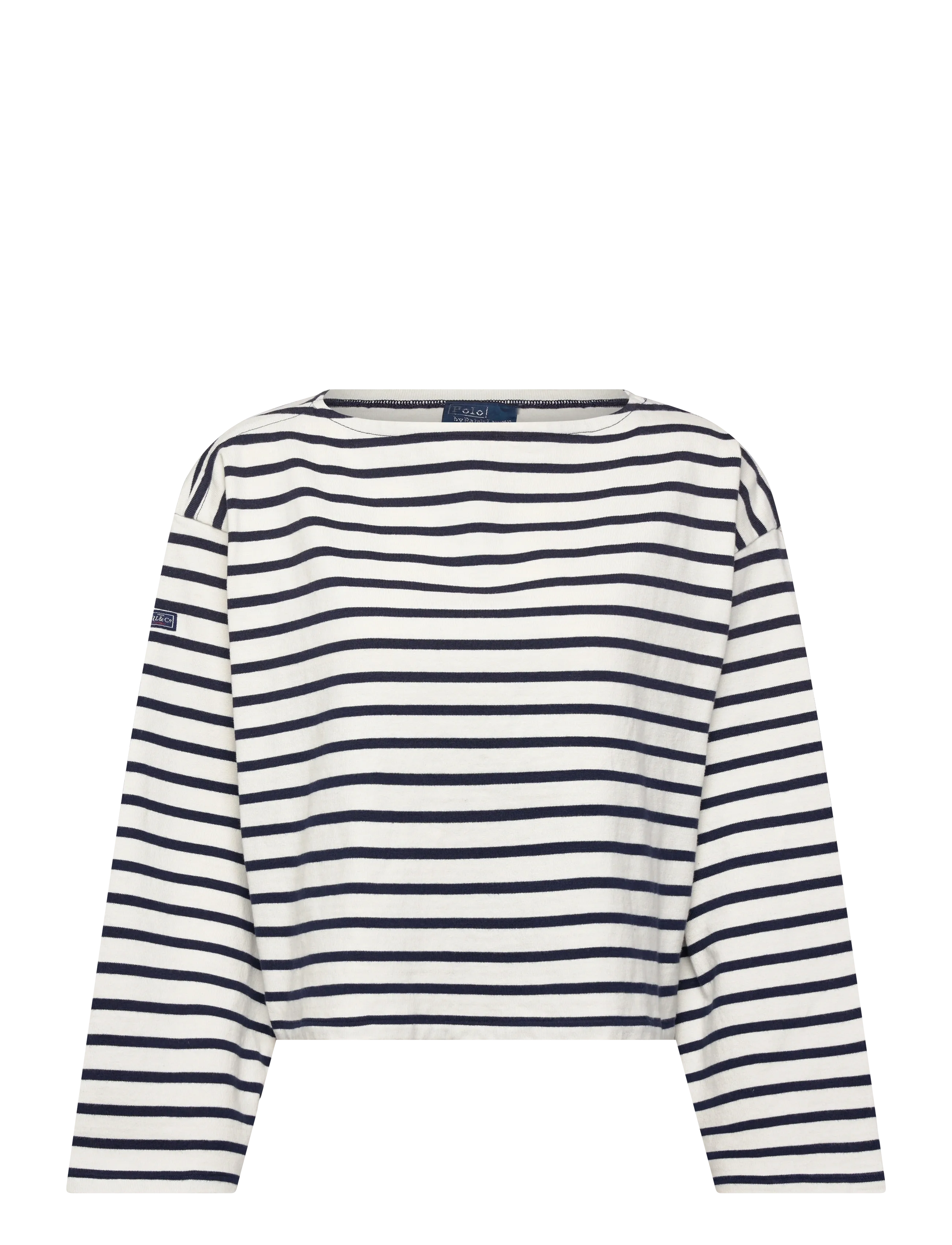 Polo Ralph Lauren Striped Boatneck Mariner Tee - Polo Ralph Lauren - REFINED NAVY/DECK / navy
