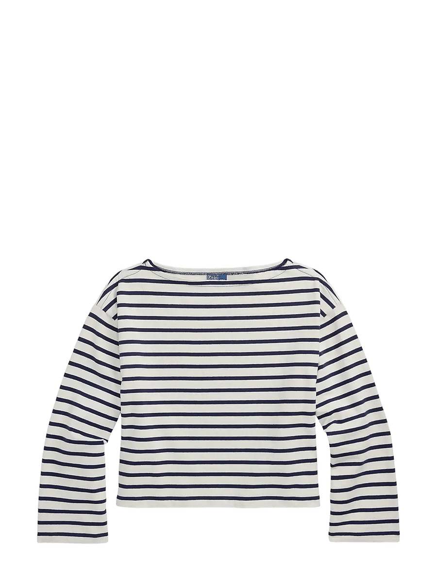 Polo Ralph Lauren - Striped Boatneck Mariner Tee - hauts à manches longues - refined navy/deck - 1