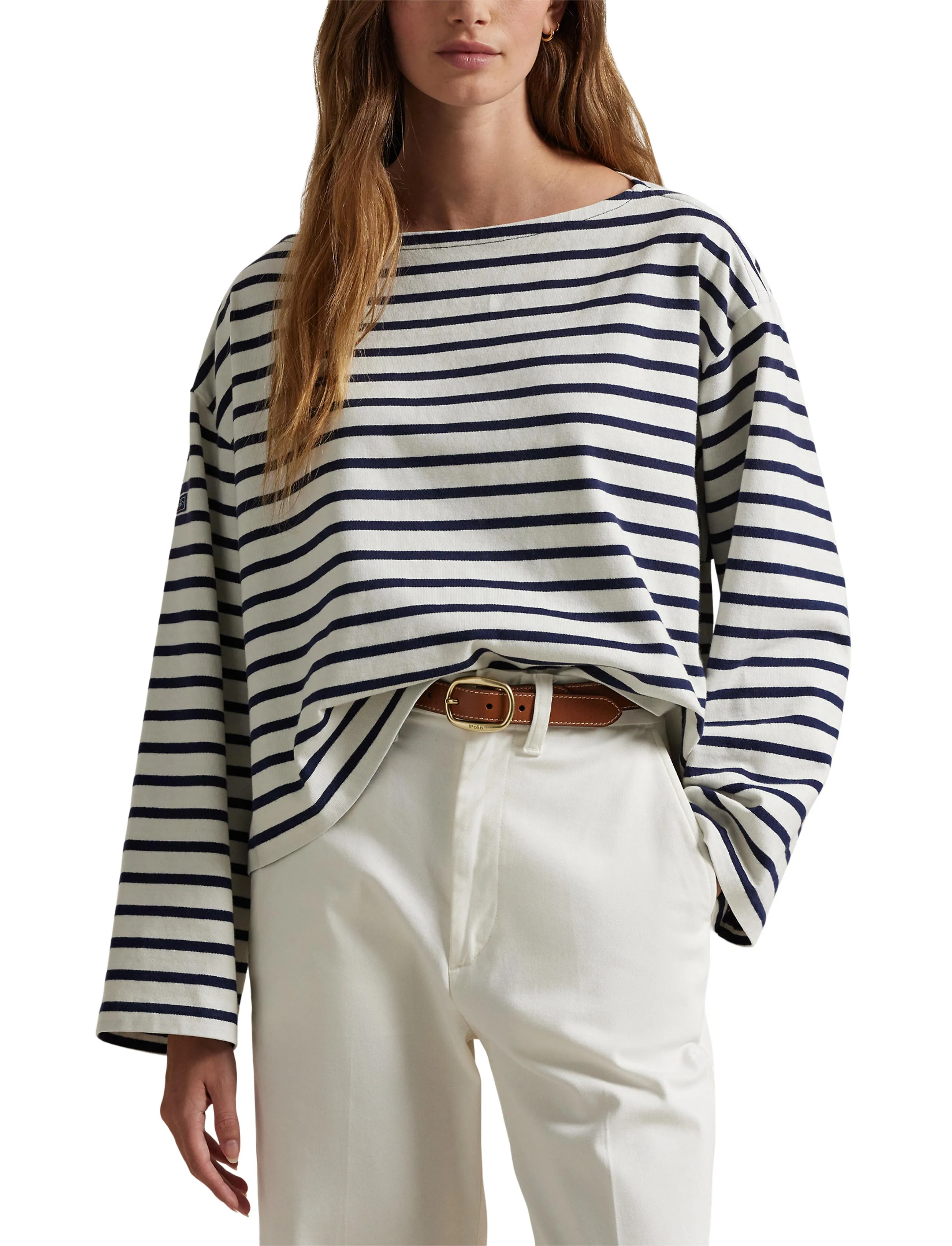 Polo Ralph Lauren - Striped Boatneck Mariner Tee - hauts à manches longues - refined navy/deck - 5