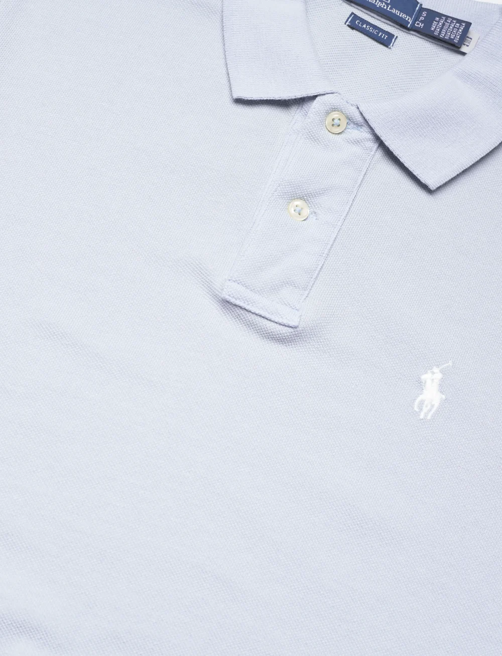 Polo Ralph Lauren - Classic Fit Piqué Polo Shirt - poloer - light indigo - 2