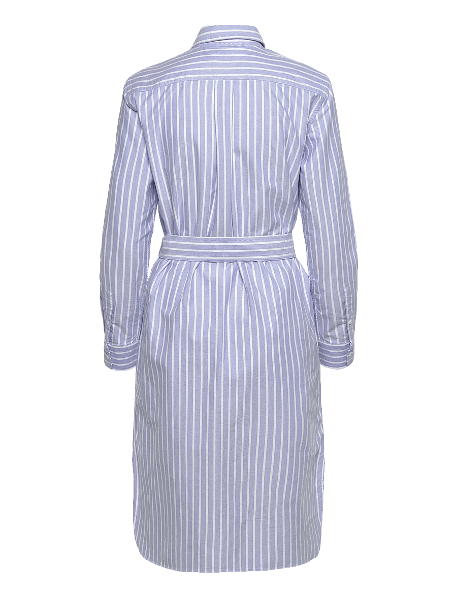 Polo Ralph Lauren - Striped Cotton Oxford Belted Shirtdress - midi-kleider - 1153 harbor islan - 2