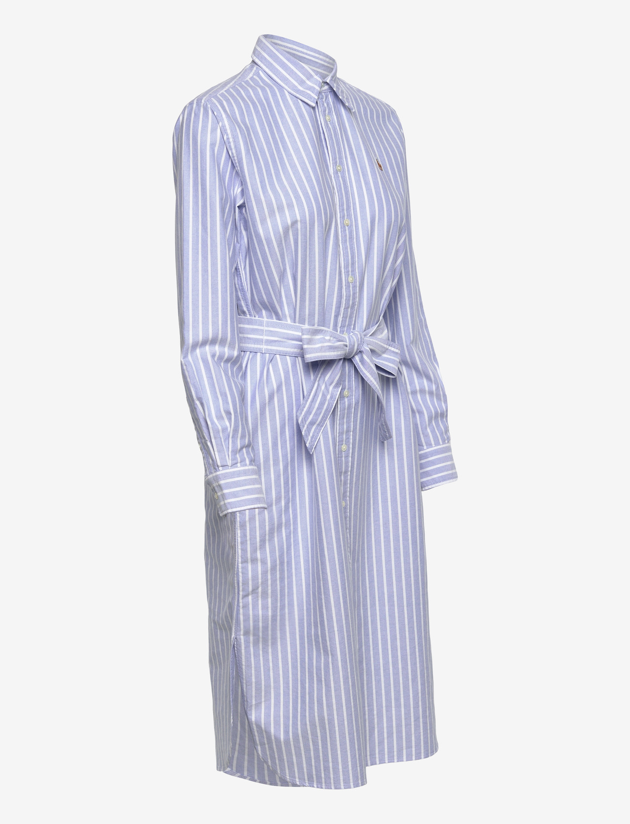 Polo Ralph Lauren - Striped Cotton Oxford Belted Shirtdress - skjortekjoler - 1153 harbor islan - 2