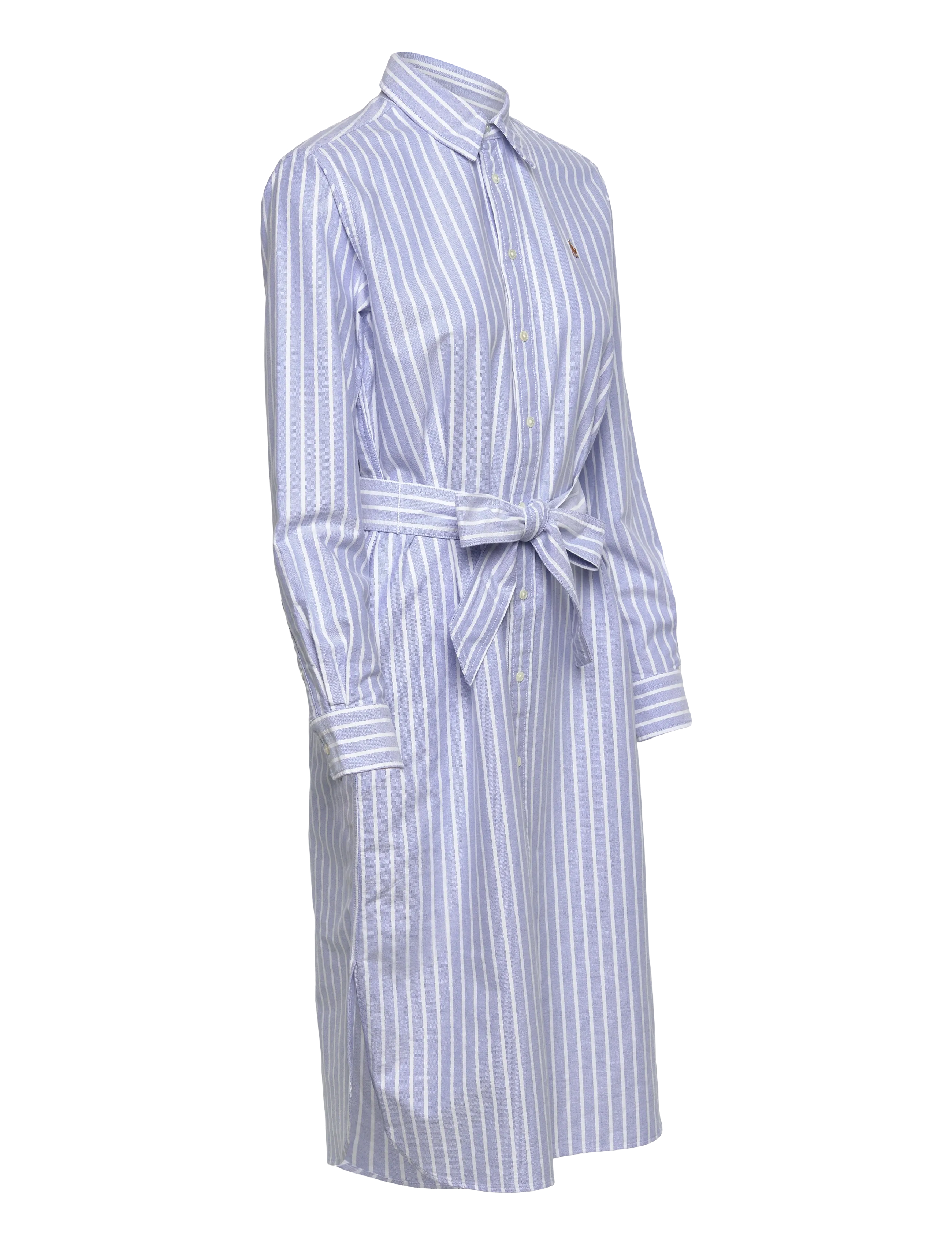Polo Ralph Lauren - Striped Cotton Oxford Belted Shirtdress - skjortekjoler - 1153 harbor islan - 3