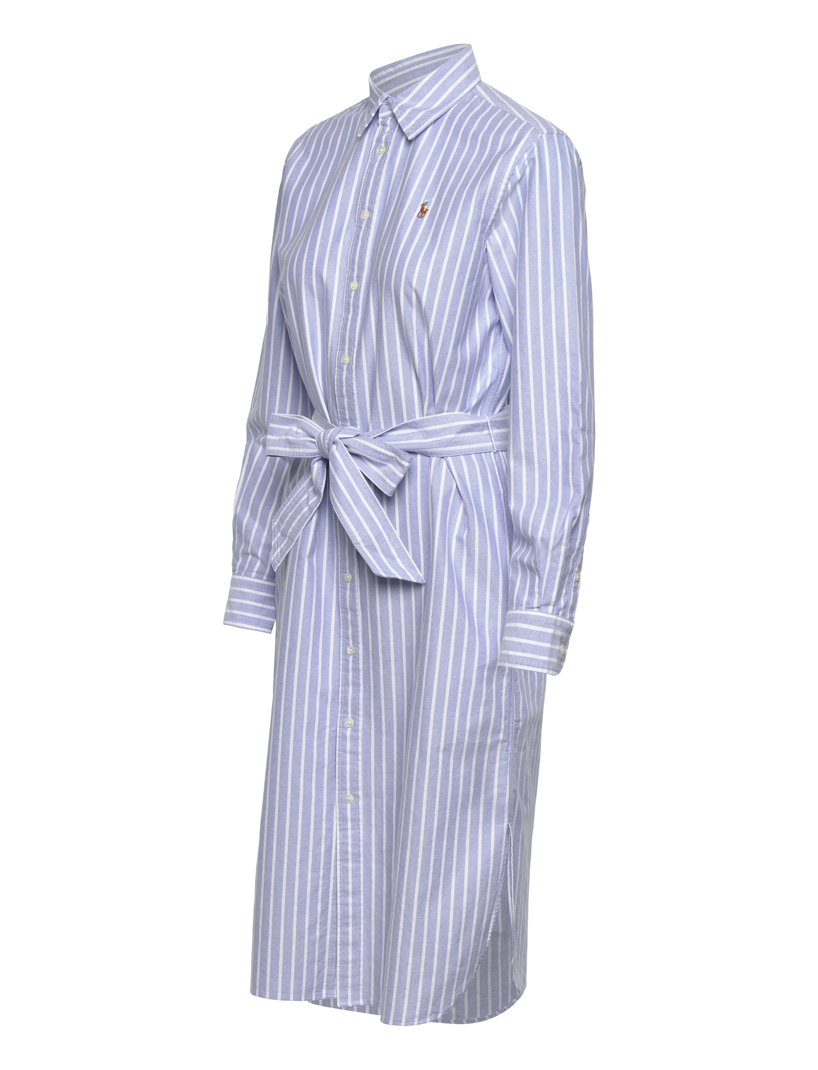Polo Ralph Lauren - Striped Cotton Oxford Belted Shirtdress - skjortekjoler - 1153 harbor islan - 4