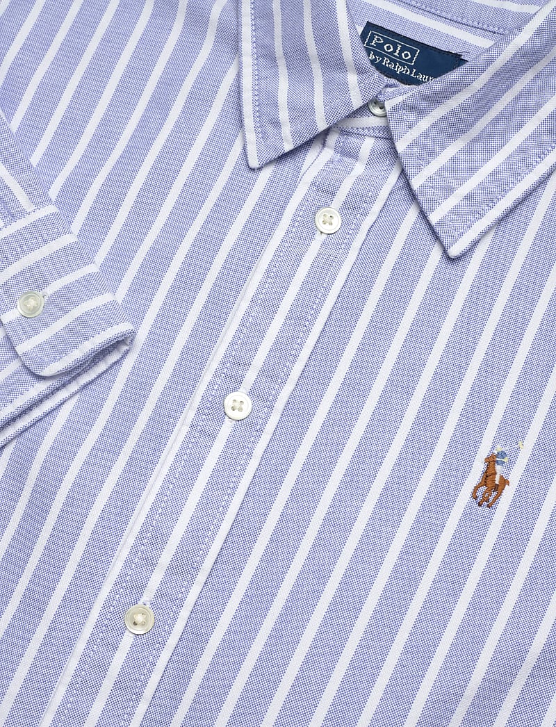 Polo Ralph Lauren - Striped Cotton Oxford Belted Shirtdress - skjortekjoler - 1153 harbor islan - 4