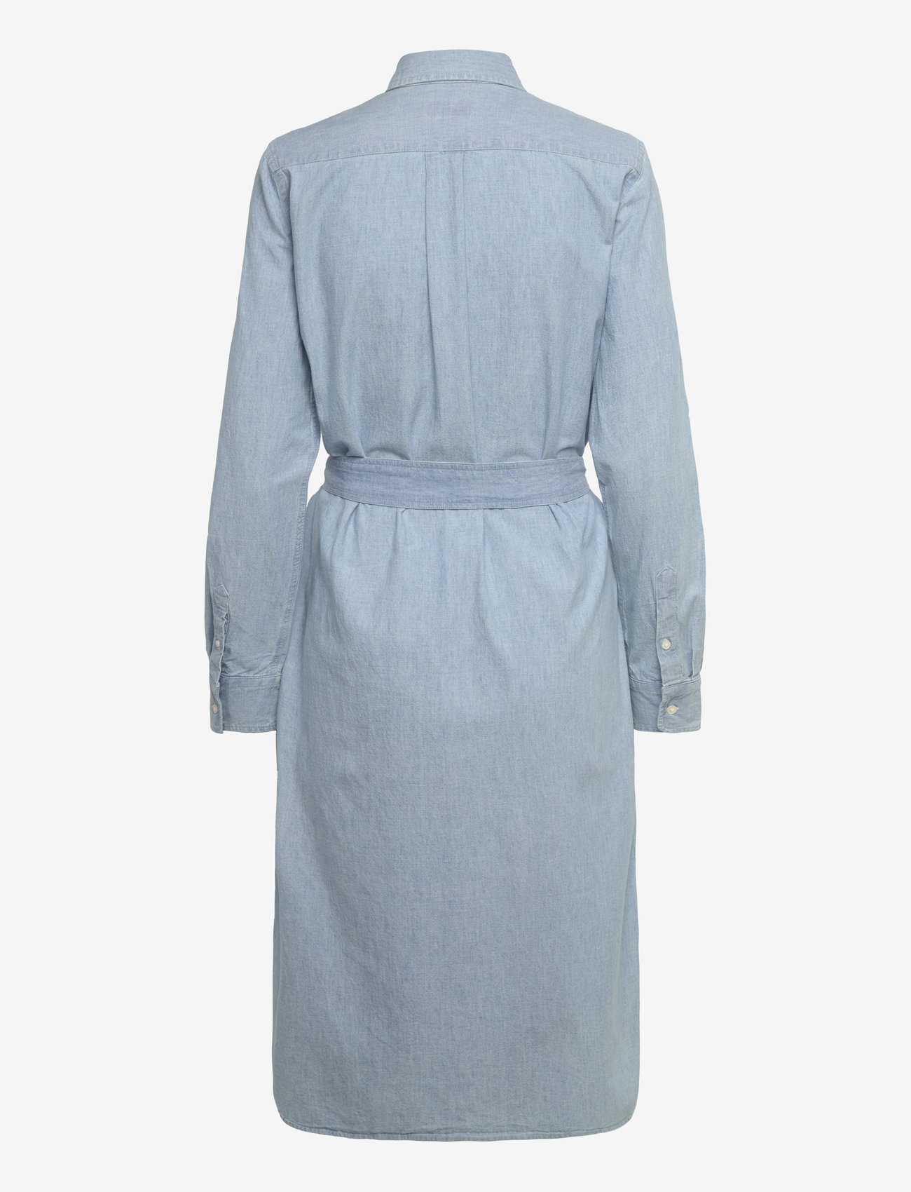 Polo Ralph Lauren - Cotton Chambray Belted Shirtdress - chambray - 1