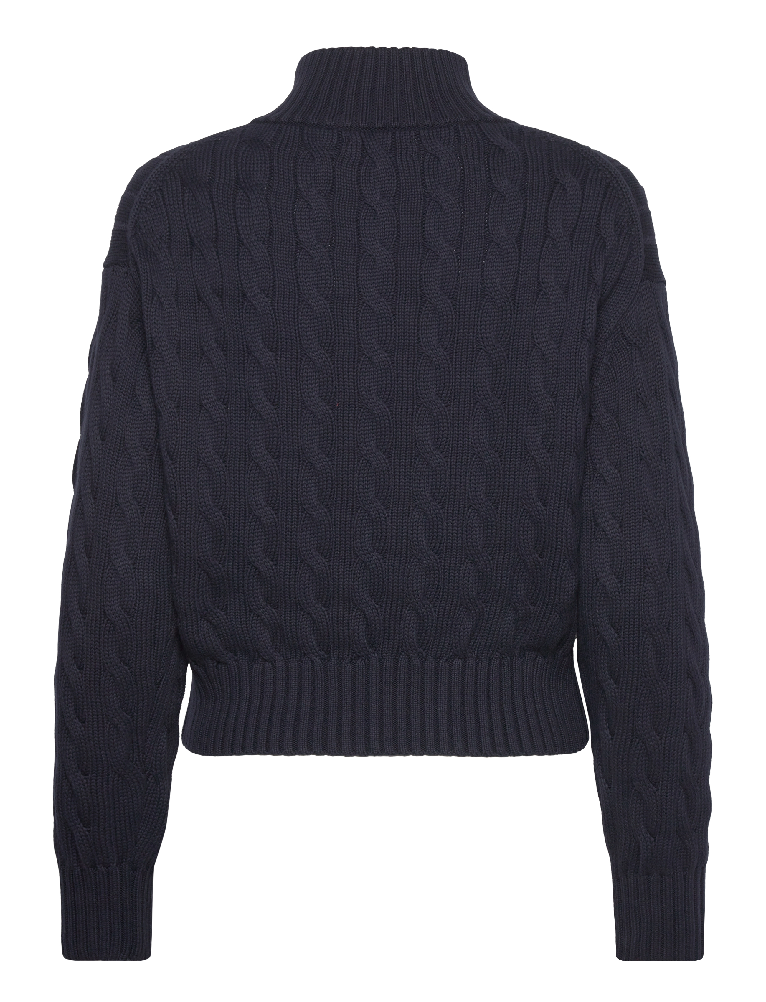 Polo Ralph Lauren - Cable-Knit Cotton Quarter-Zip Sweater - pullover - hunter navy - 2
