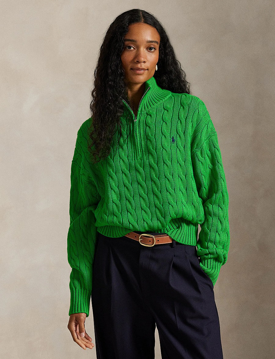 Polo Ralph Lauren - 32/2 COTTON-LSL-PLO - pulls - palm green - 3