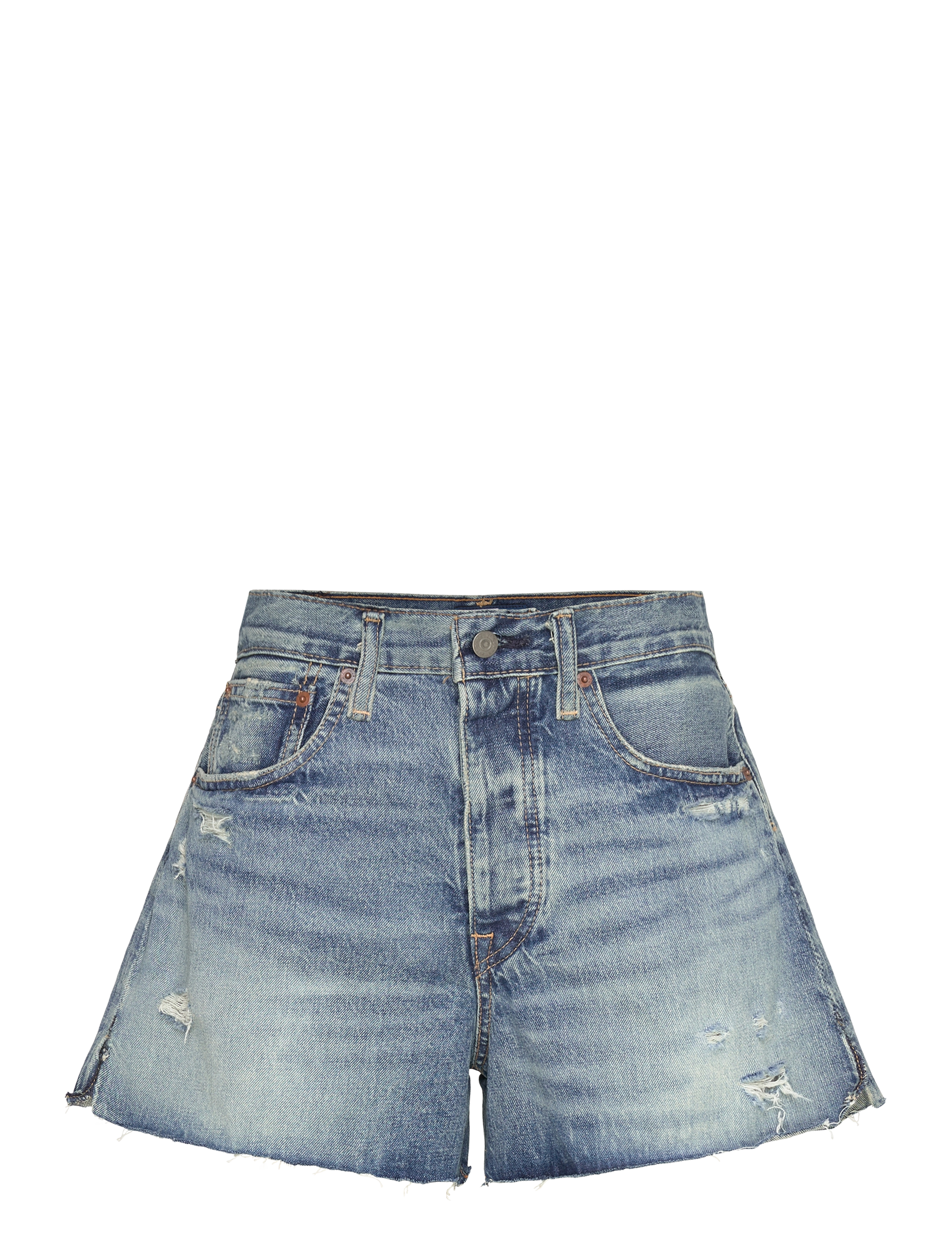 Polo Ralph Lauren Distressed-Hem Denim Short - Kleidung - MIXCO WASH / blue
