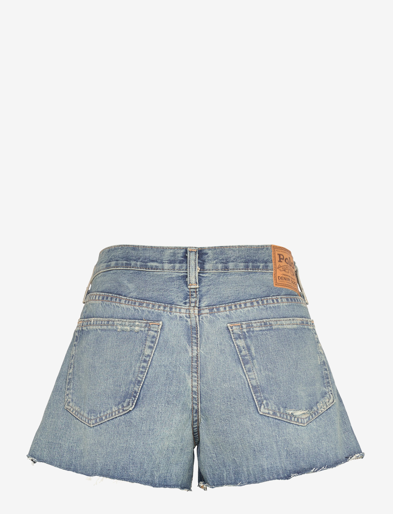 Polo Ralph Lauren - Distressed-Hem Denim Short - jorts - mixco wash - 1
