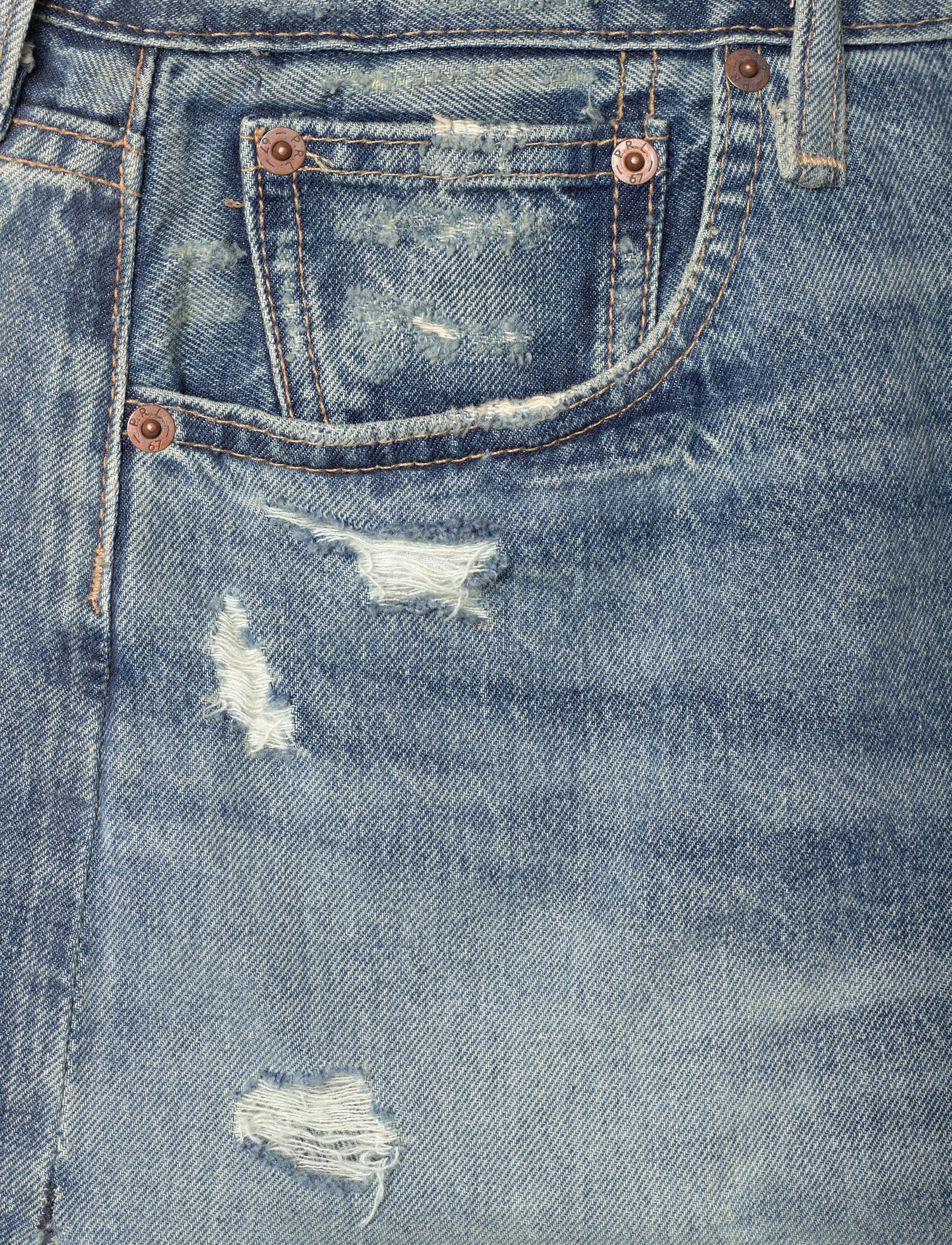 Polo Ralph Lauren - Distressed-Hem Denim Short - mixco wash - 2