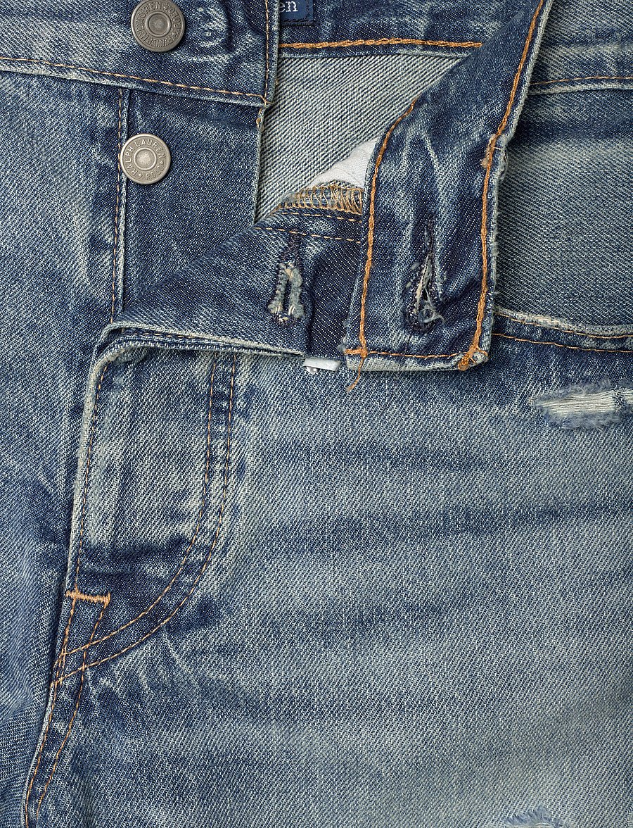 Polo Ralph Lauren - Distressed-Hem Denim Short - mixco wash - 3